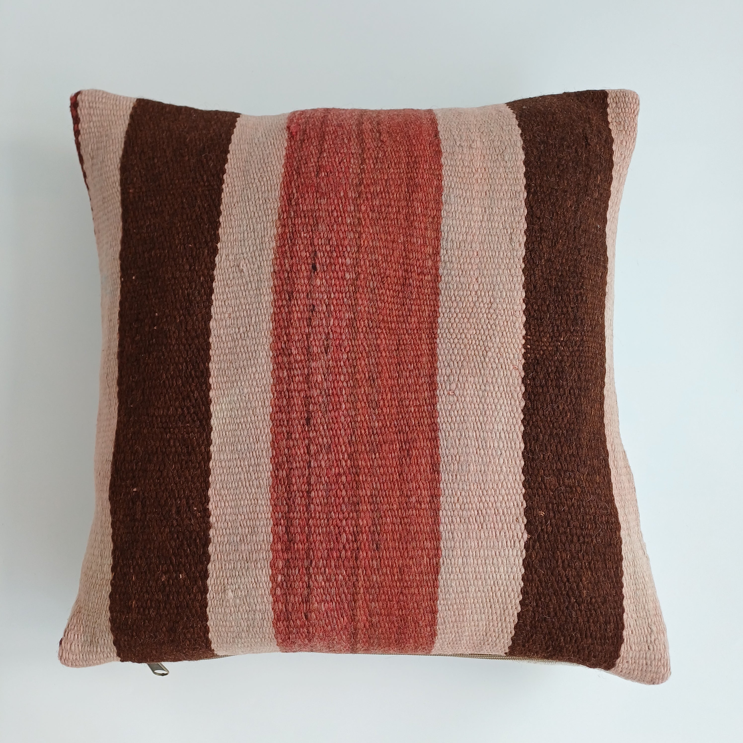 Moroccan Handmade Multicoloured Rug Cushion Cover 16''x16'' / 40x40 CM