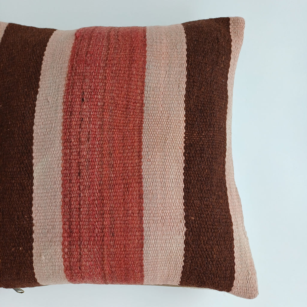 Moroccan Handmade Multicoloured Rug Cushion Cover 16''x16'' / 40x40 CM