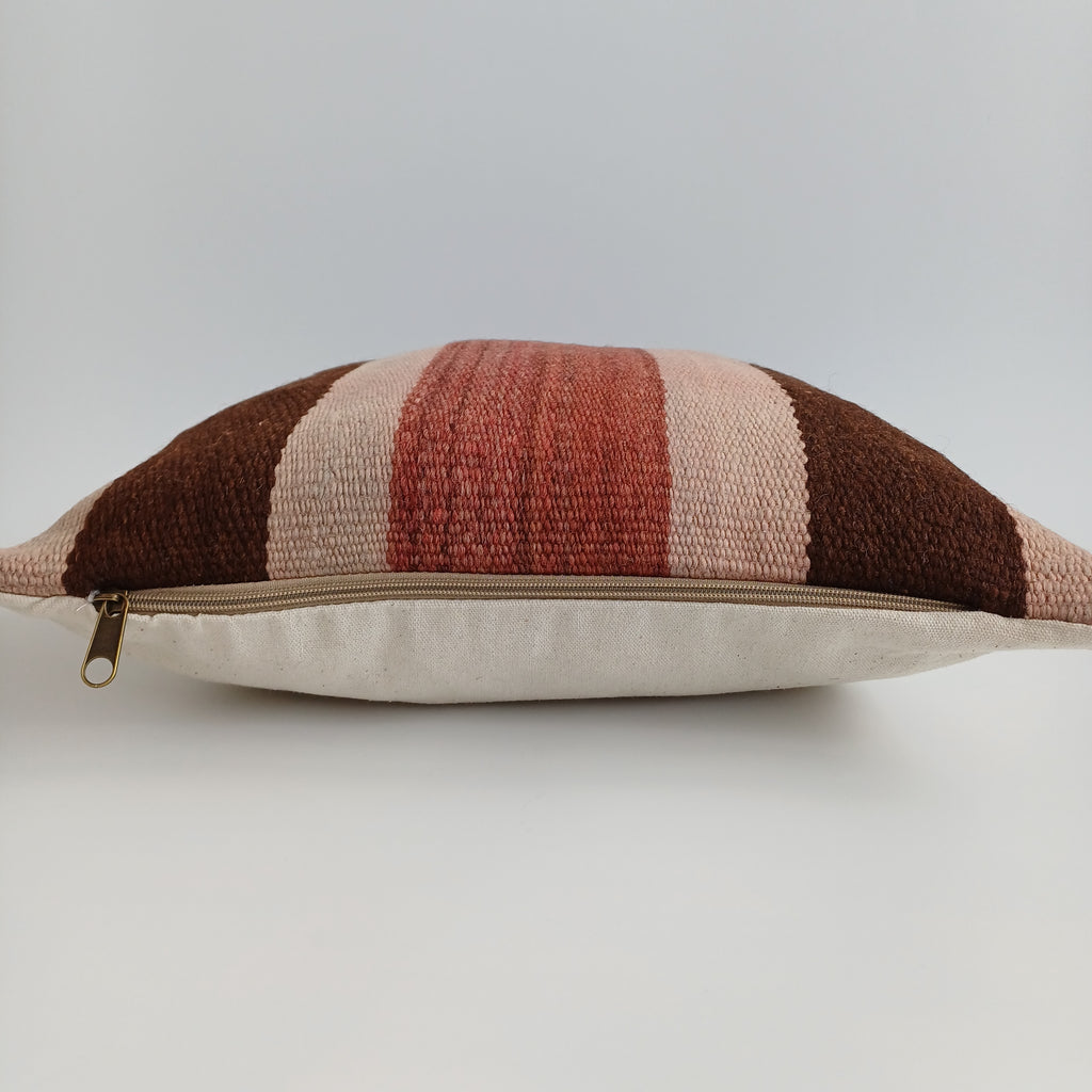 Moroccan Handmade Multicoloured Rug Cushion Cover 16''x16'' / 40x40 CM