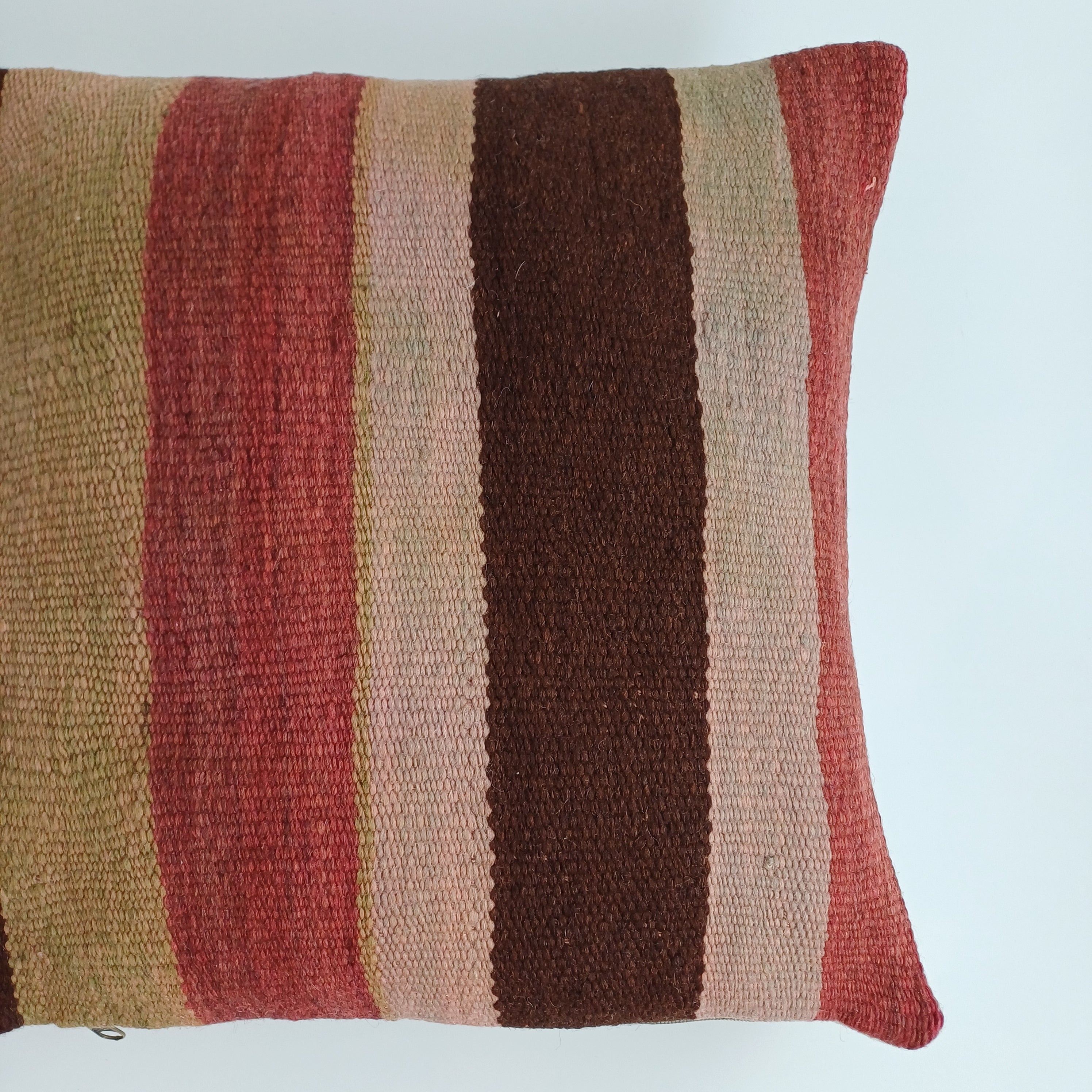 Moroccan Handmade Multicoloured Rug Cushion Cover 16''x16'' / 40x40 CM