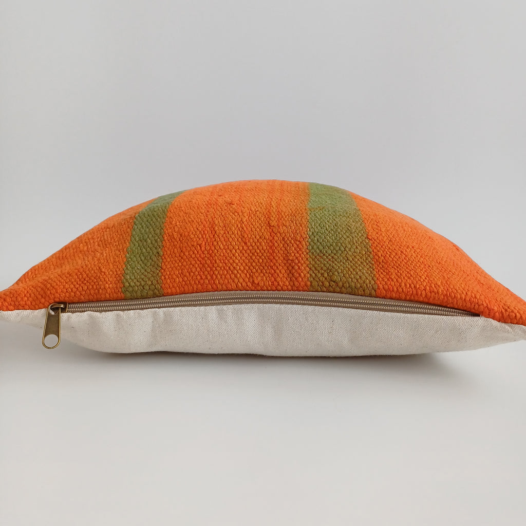 Moroccan Handmade Multicoloured Rug Cushion Cover 16''x16'' / 40x40 CM
