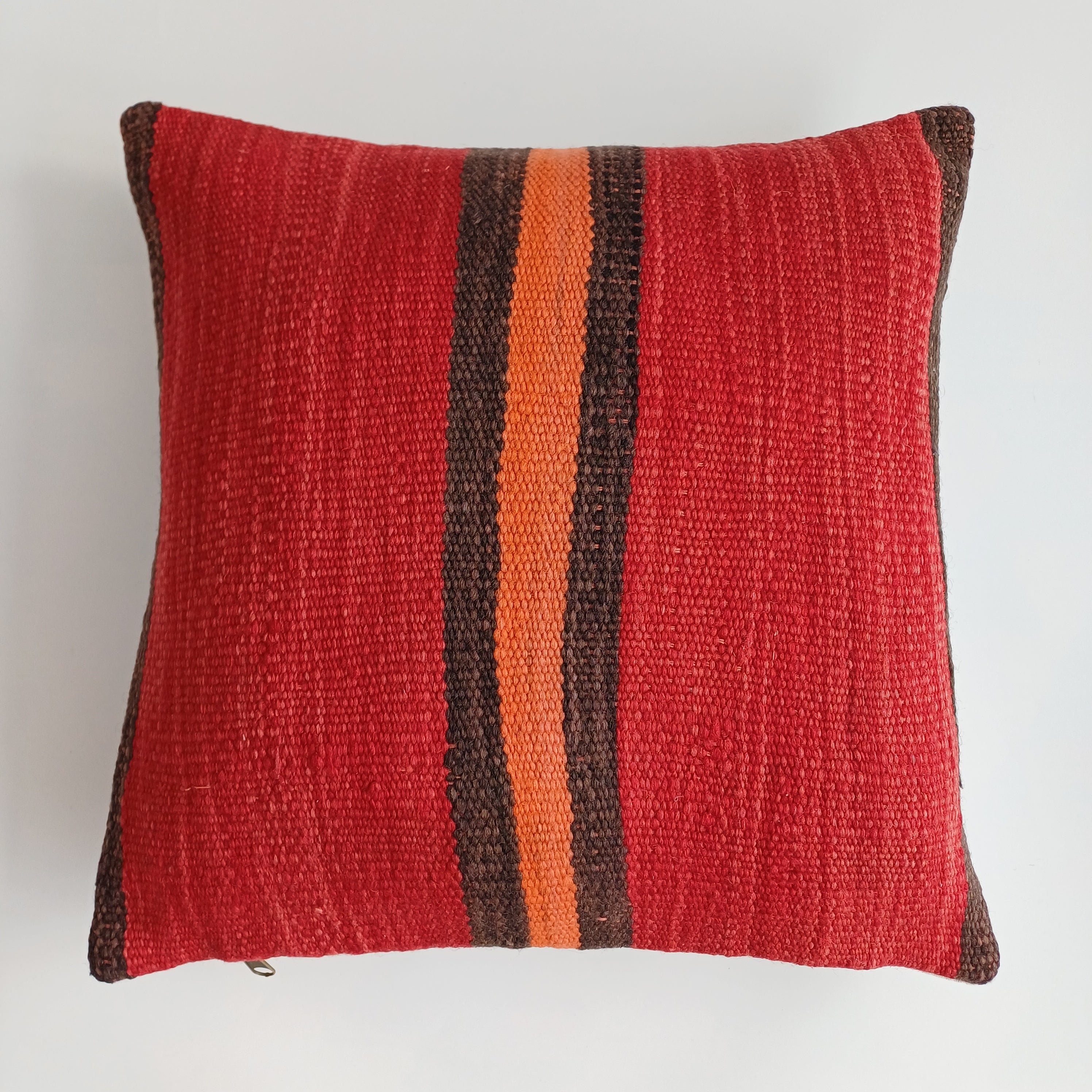 Moroccan Handmade Multicoloured Rug Cushion Cover 16''x16'' / 40x40 CM