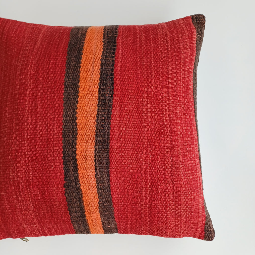 Moroccan Handmade Multicoloured Rug Cushion Cover 16''x16'' / 40x40 CM
