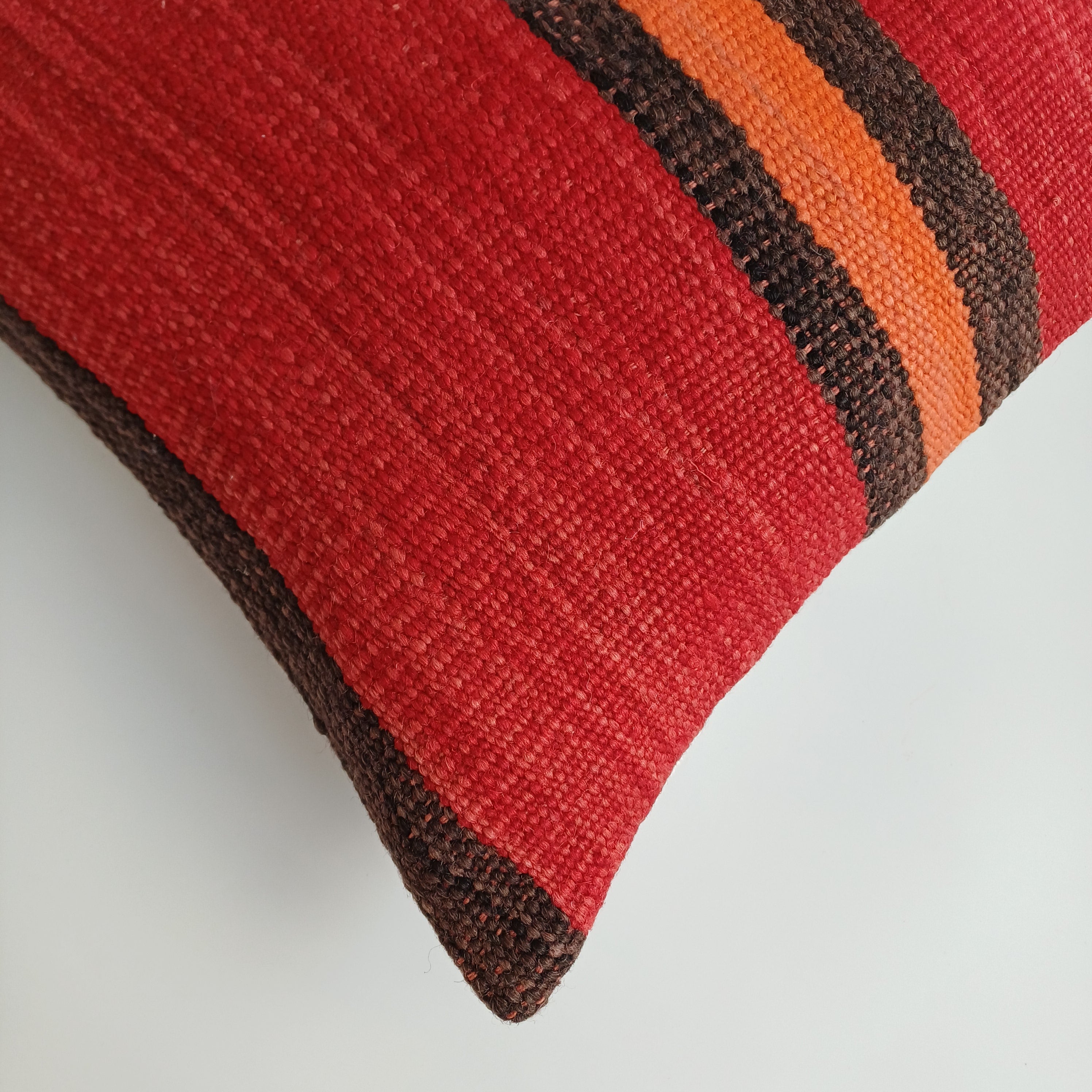 Moroccan Handmade Multicoloured Rug Cushion Cover 16''x16'' / 40x40 CM