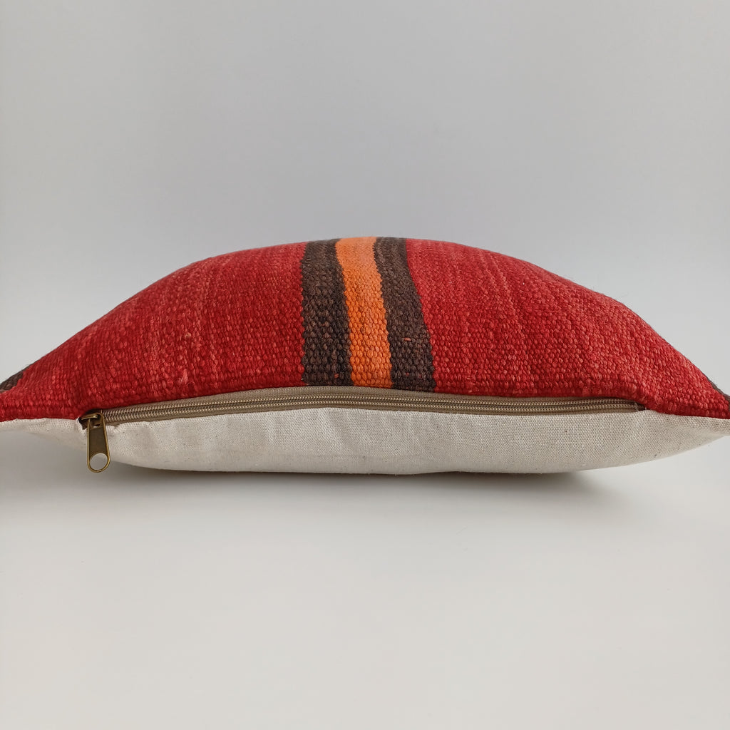 Moroccan Handmade Multicoloured Rug Cushion Cover 16''x16'' / 40x40 CM