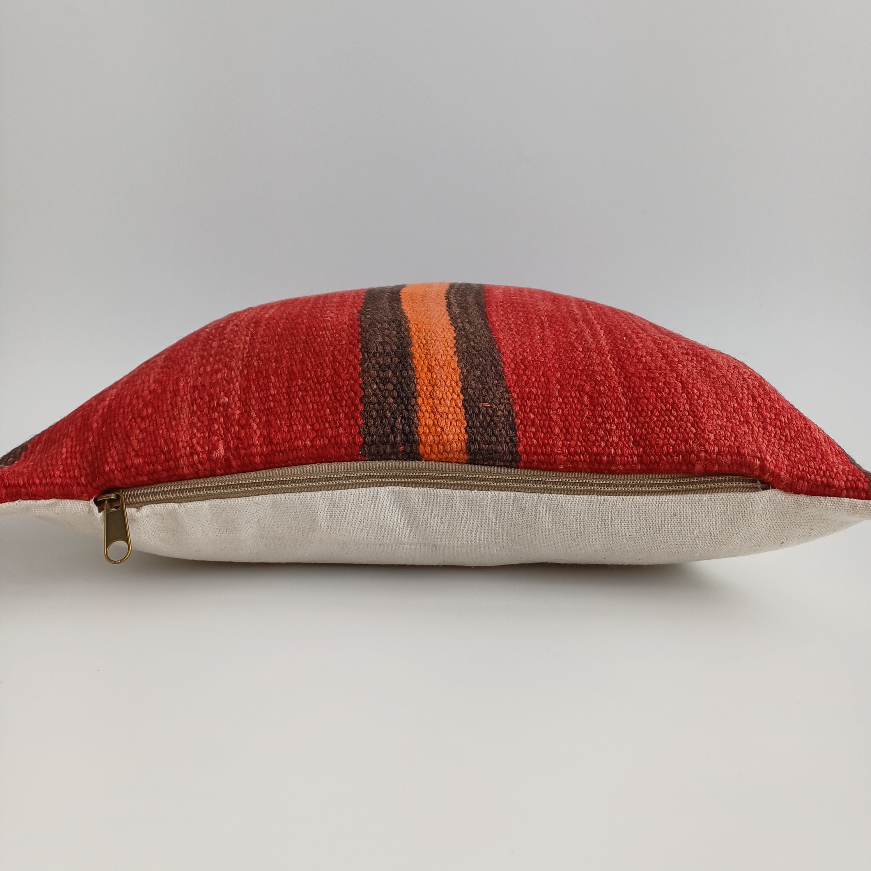 Moroccan Handmade Multicoloured Rug Cushion Cover 16''x16'' / 40x40 CM