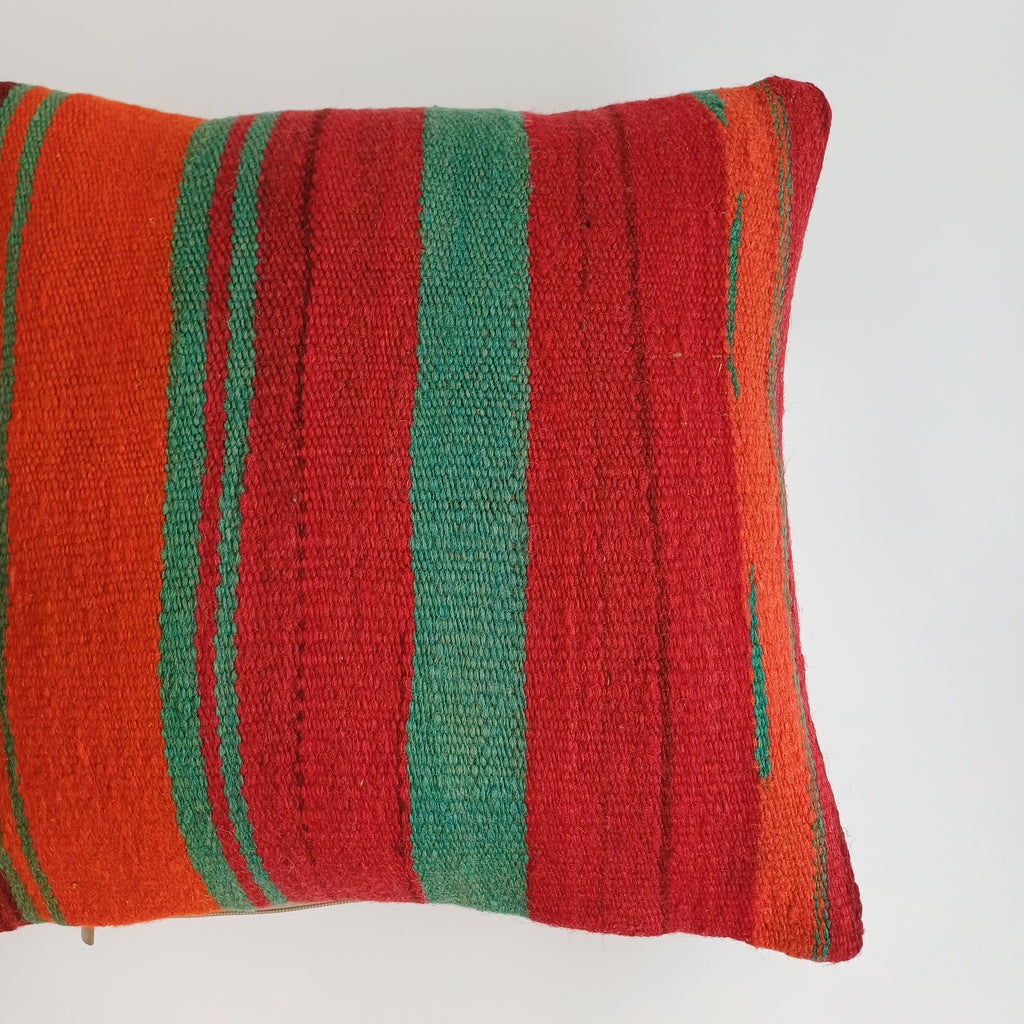 Moroccan Handmade Multicoloured Rug Cushion Cover 16''x16'' / 40x40 CM