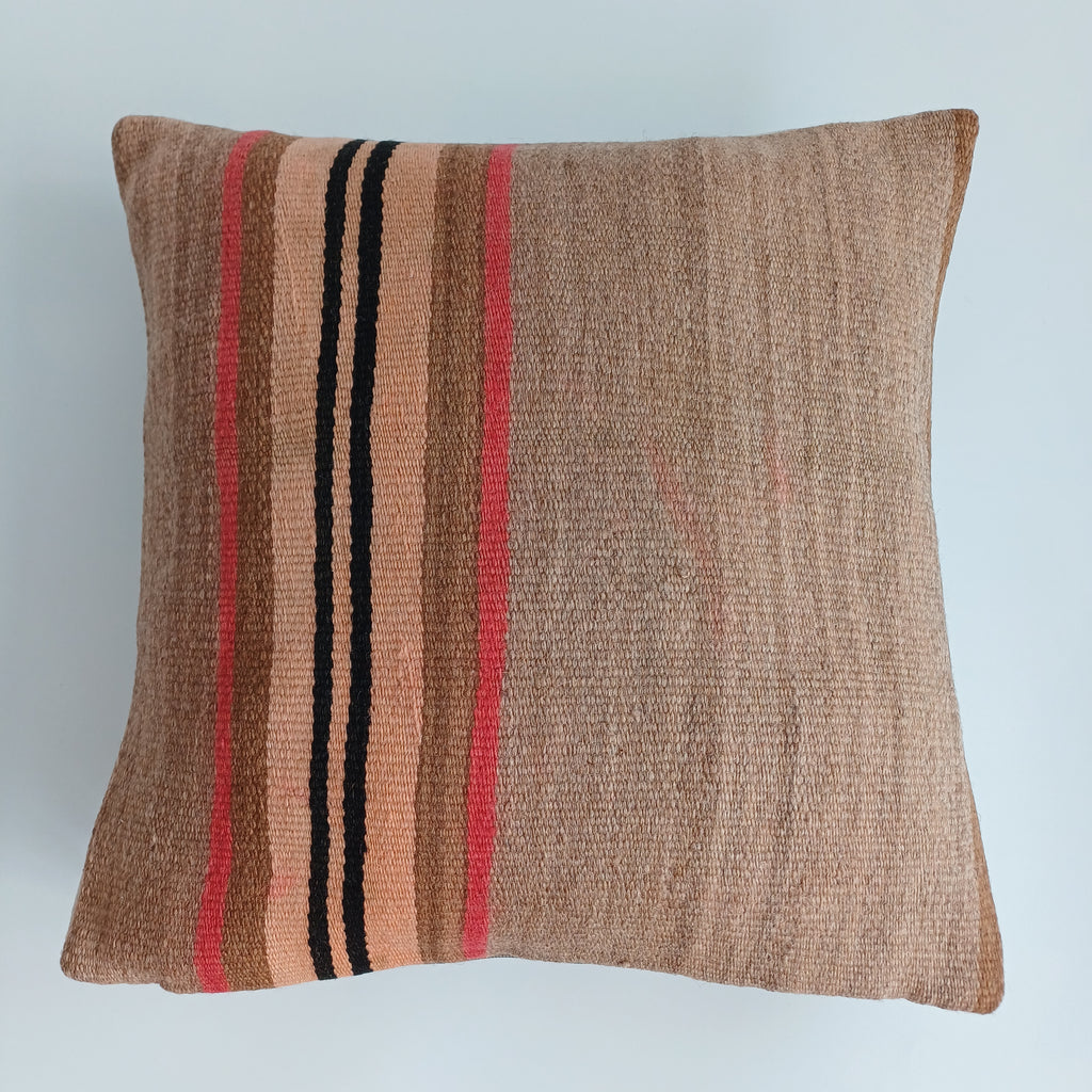 Moroccan Handmade Multicoloured Rug Cushion Cover 16''x16'' / 40x40 CM