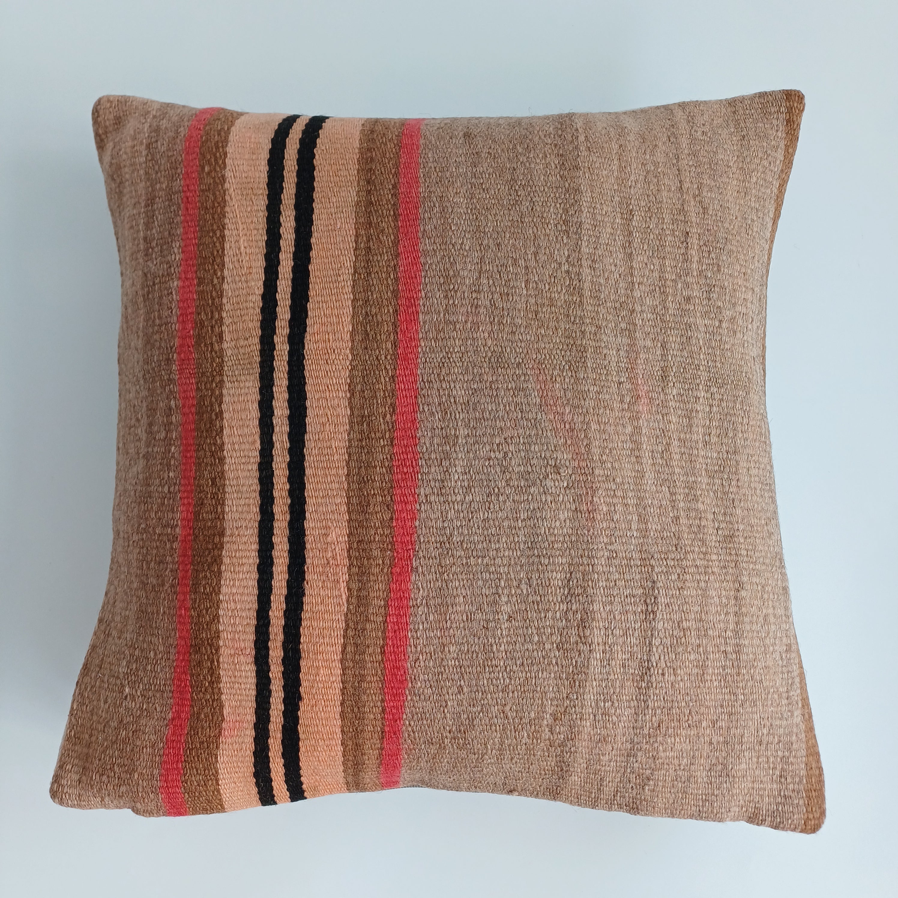Moroccan Handmade Multicoloured Rug Cushion Cover 16''x16'' / 40x40 CM