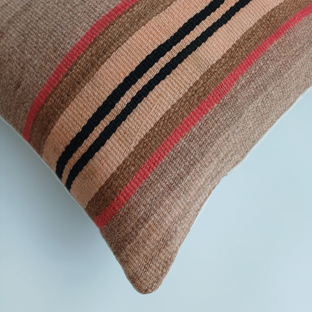 Moroccan Handmade Multicoloured Rug Cushion Cover 16''x16'' / 40x40 CM