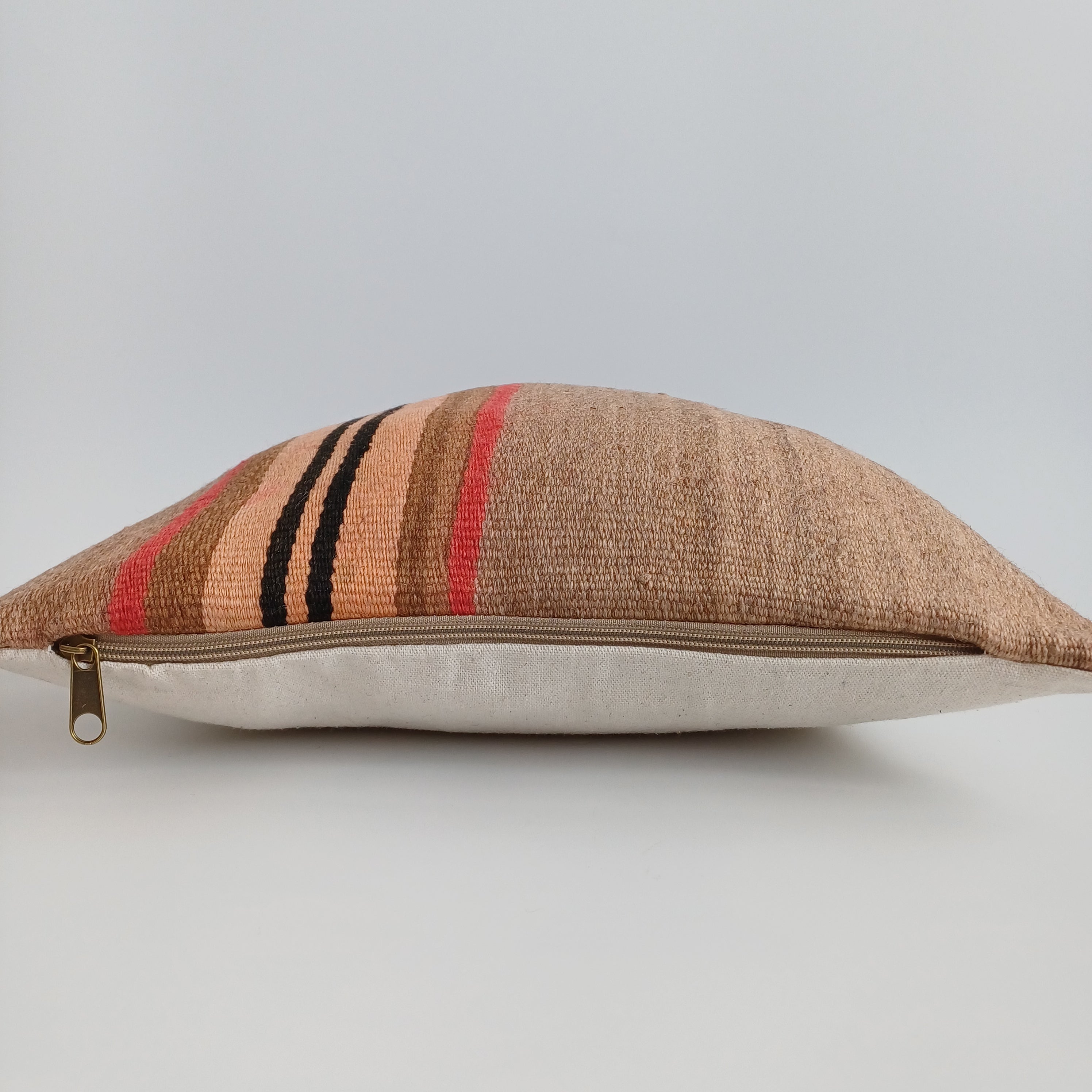 Moroccan Handmade Multicoloured Rug Cushion Cover 16''x16'' / 40x40 CM