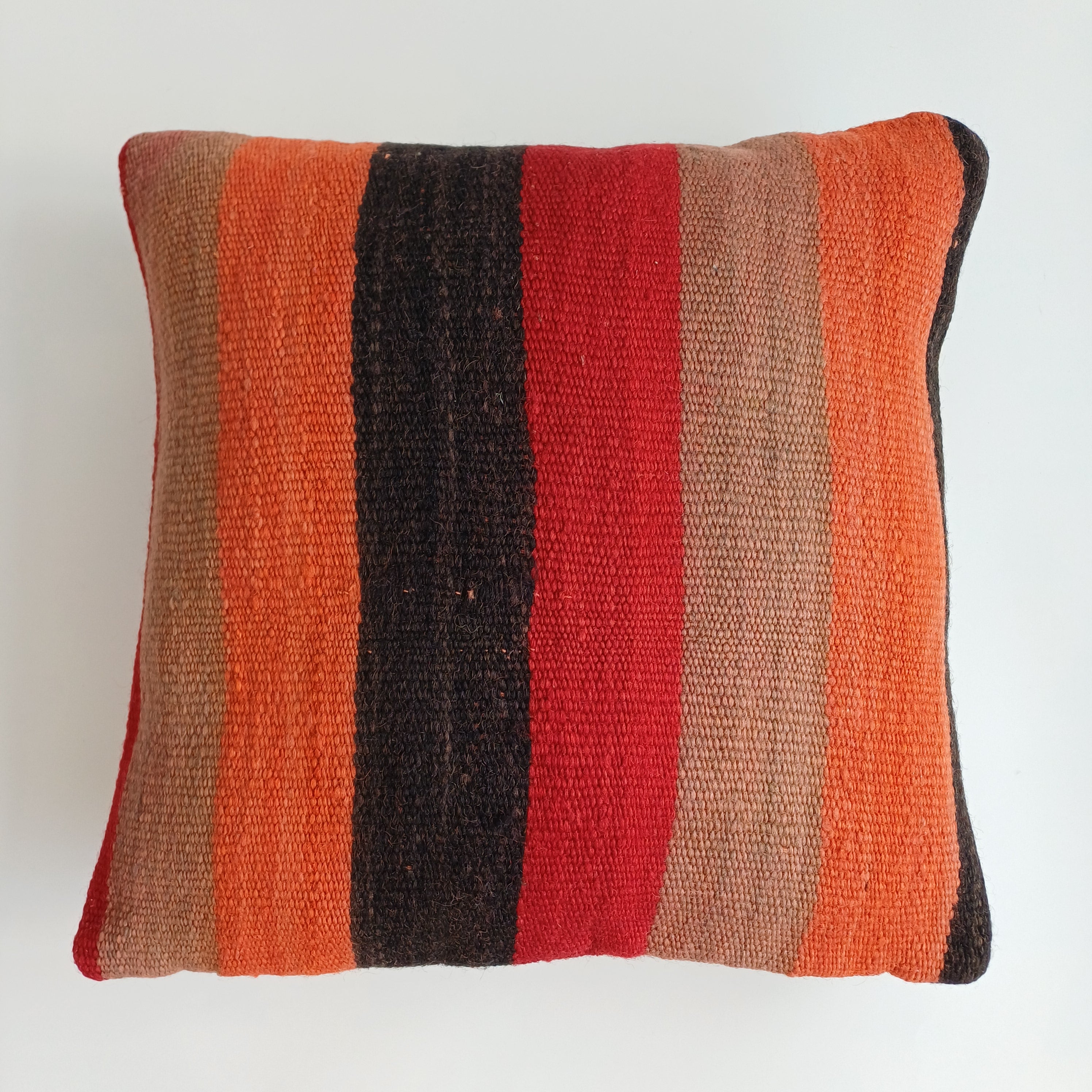 Moroccan Handmade Multicoloured Rug Cushion Cover 16''x16'' / 40x40 CM
