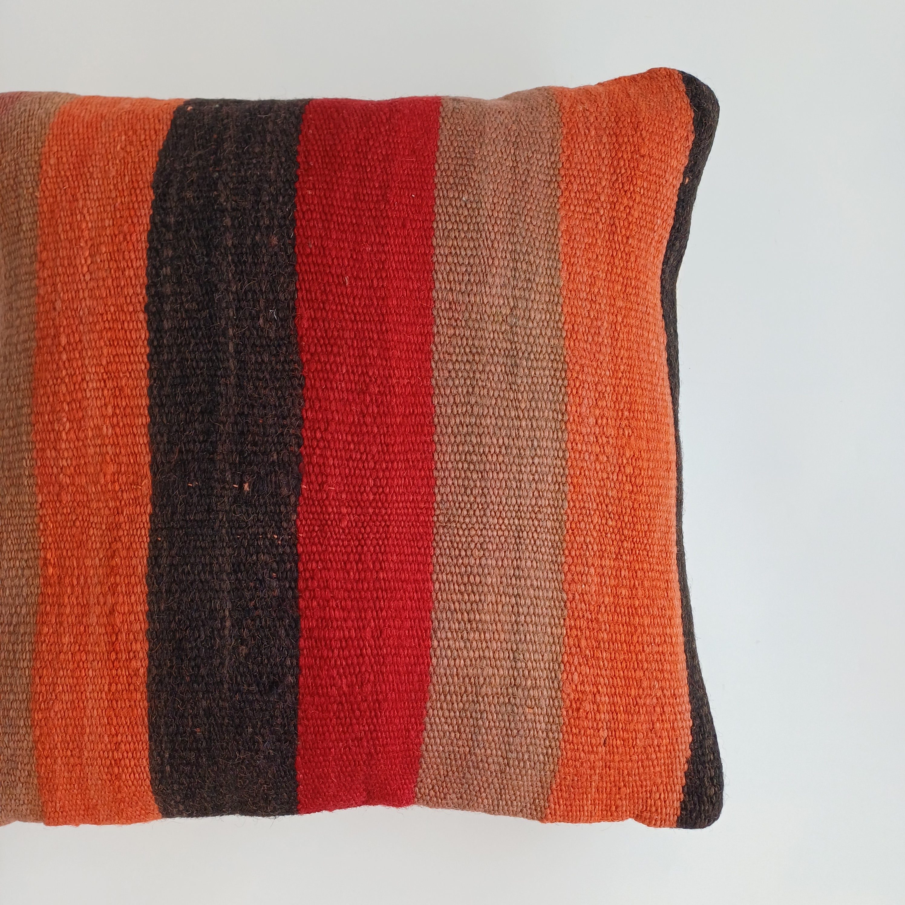 Moroccan Handmade Multicoloured Rug Cushion Cover 16''x16'' / 40x40 CM
