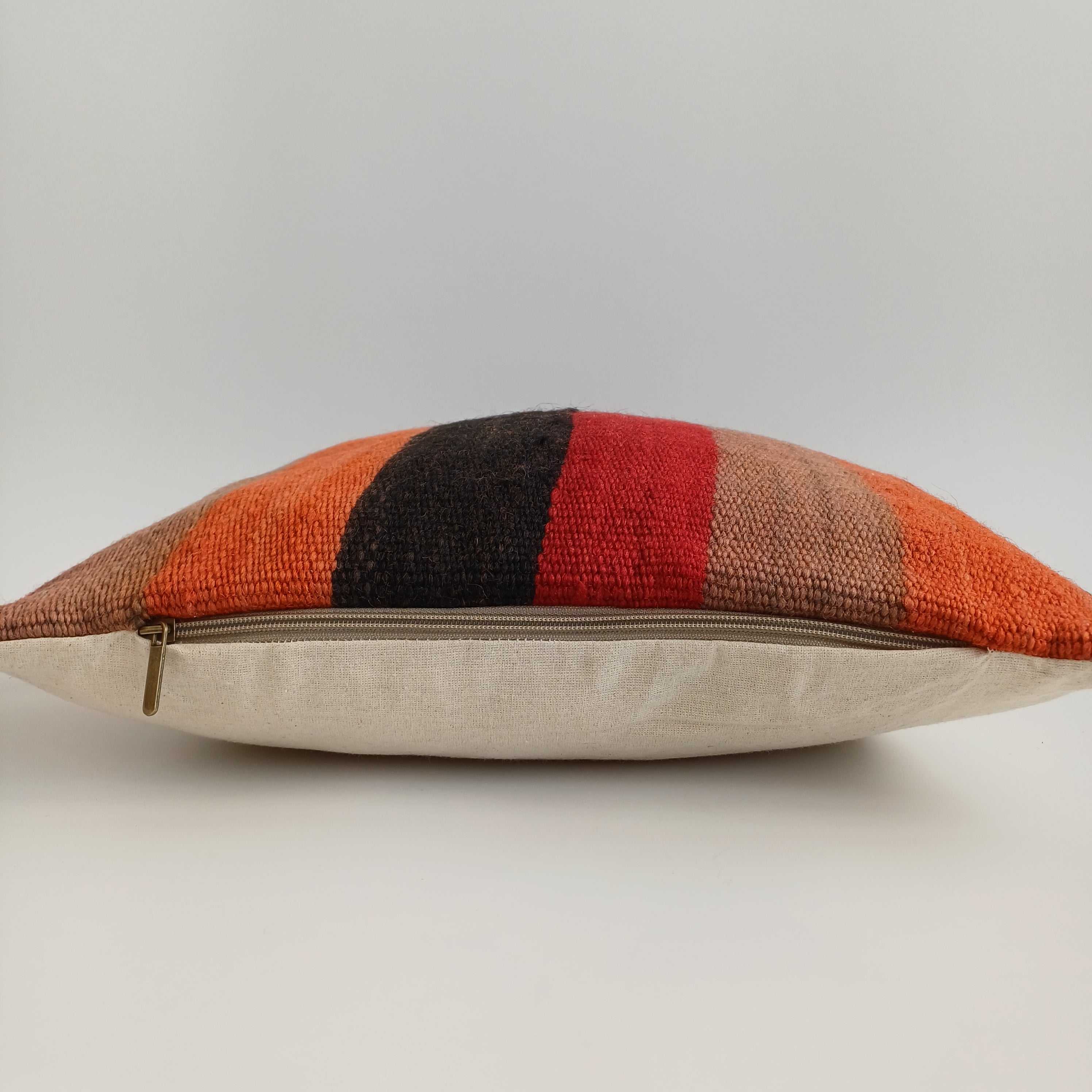 Moroccan Handmade Multicoloured Rug Cushion Cover 16''x16'' / 40x40 CM