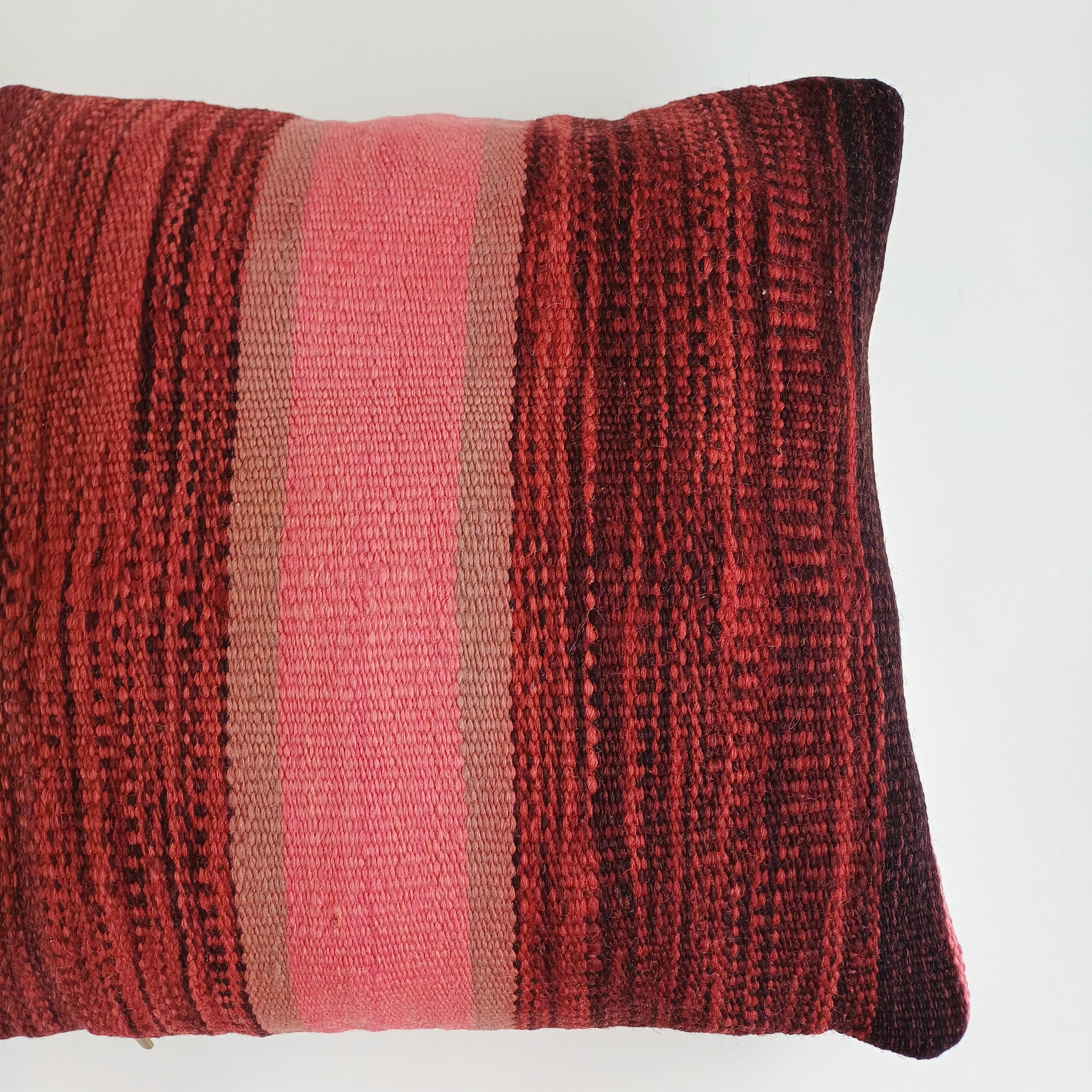 Moroccan Handmade Multicoloured Rug Cushion Cover 16''x16'' / 40x40 CM