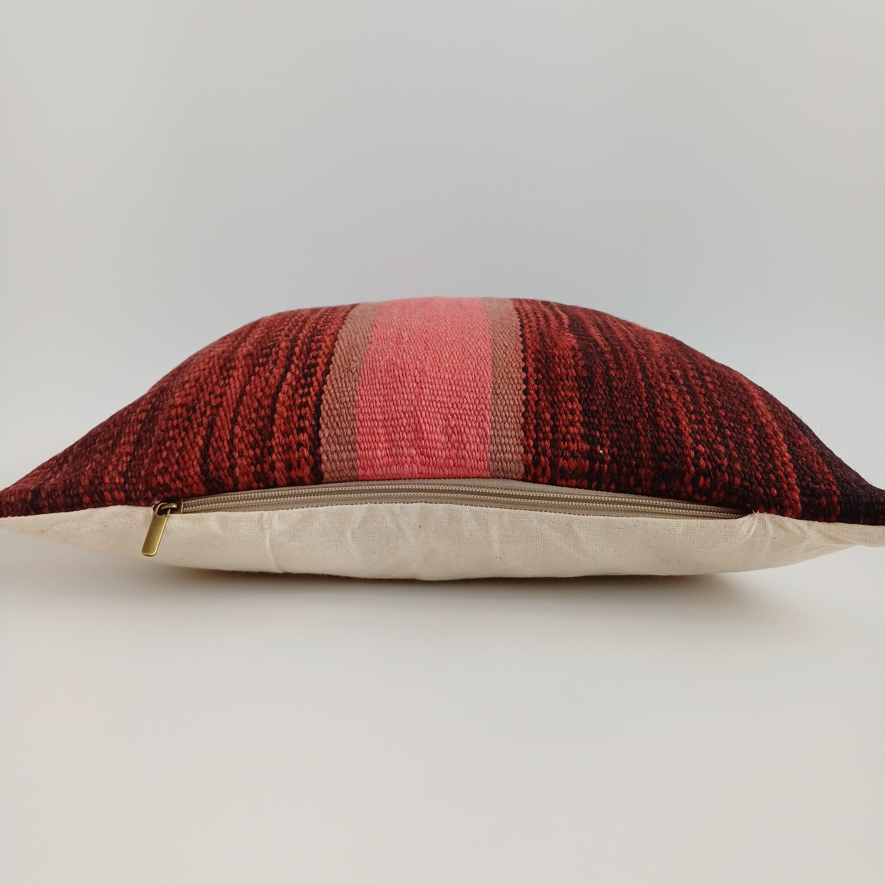 Moroccan Handmade Multicoloured Rug Cushion Cover 16''x16'' / 40x40 CM