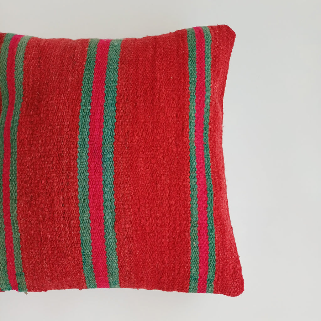 Moroccan Handmade Multicoloured Rug Cushion Cover 16''x16'' / 40x40 CM