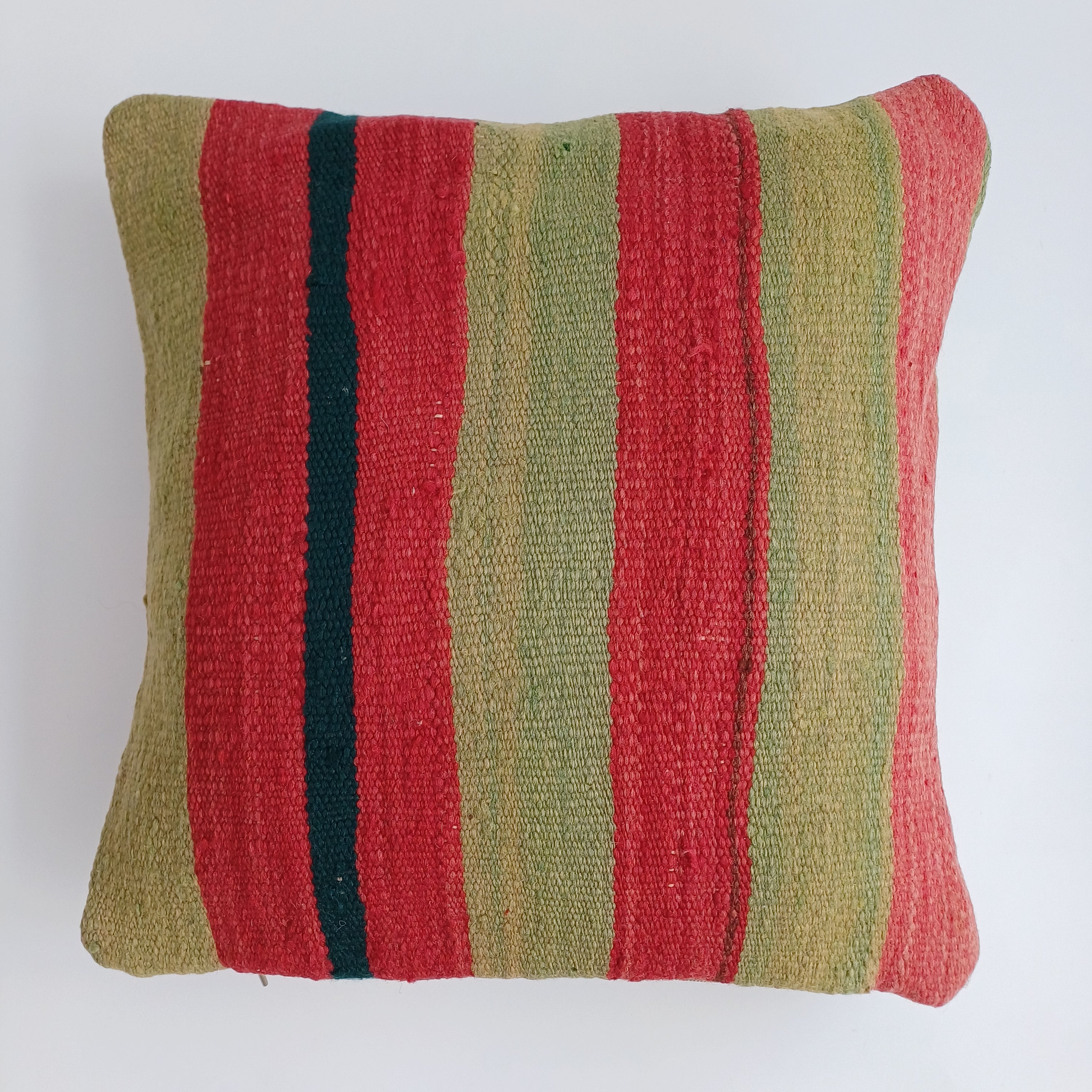 Moroccan Handmade Multicoloured Rug Cushion Cover 16''x16'' / 40x40 CM