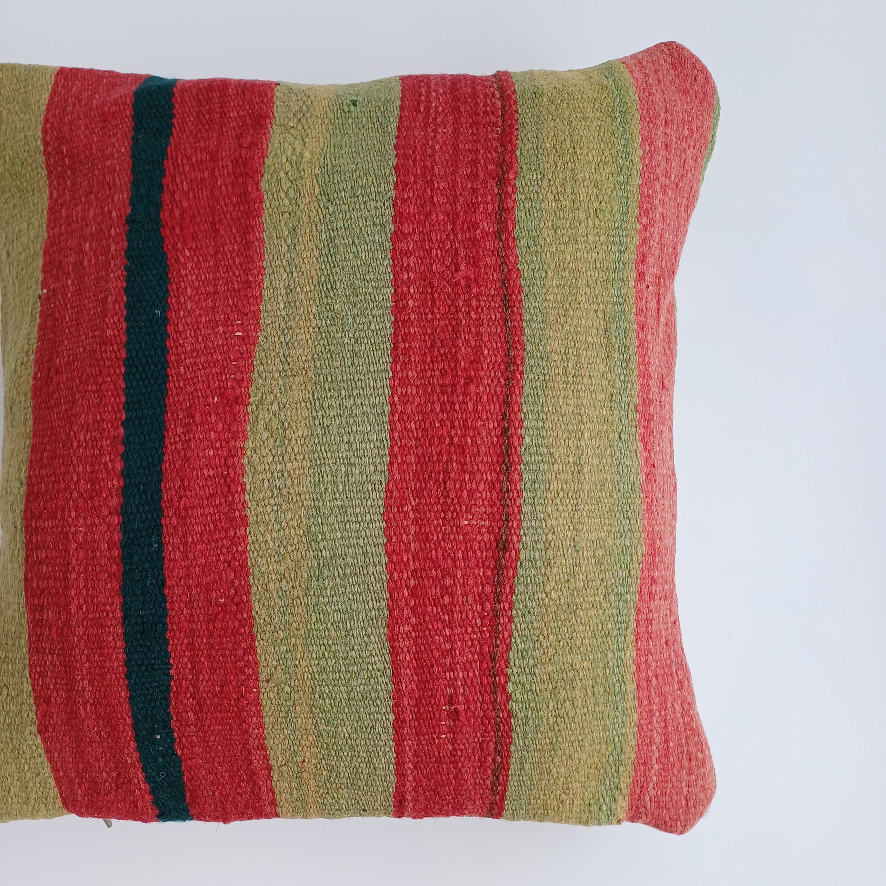 Moroccan Handmade Multicoloured Rug Cushion Cover 16''x16'' / 40x40 CM
