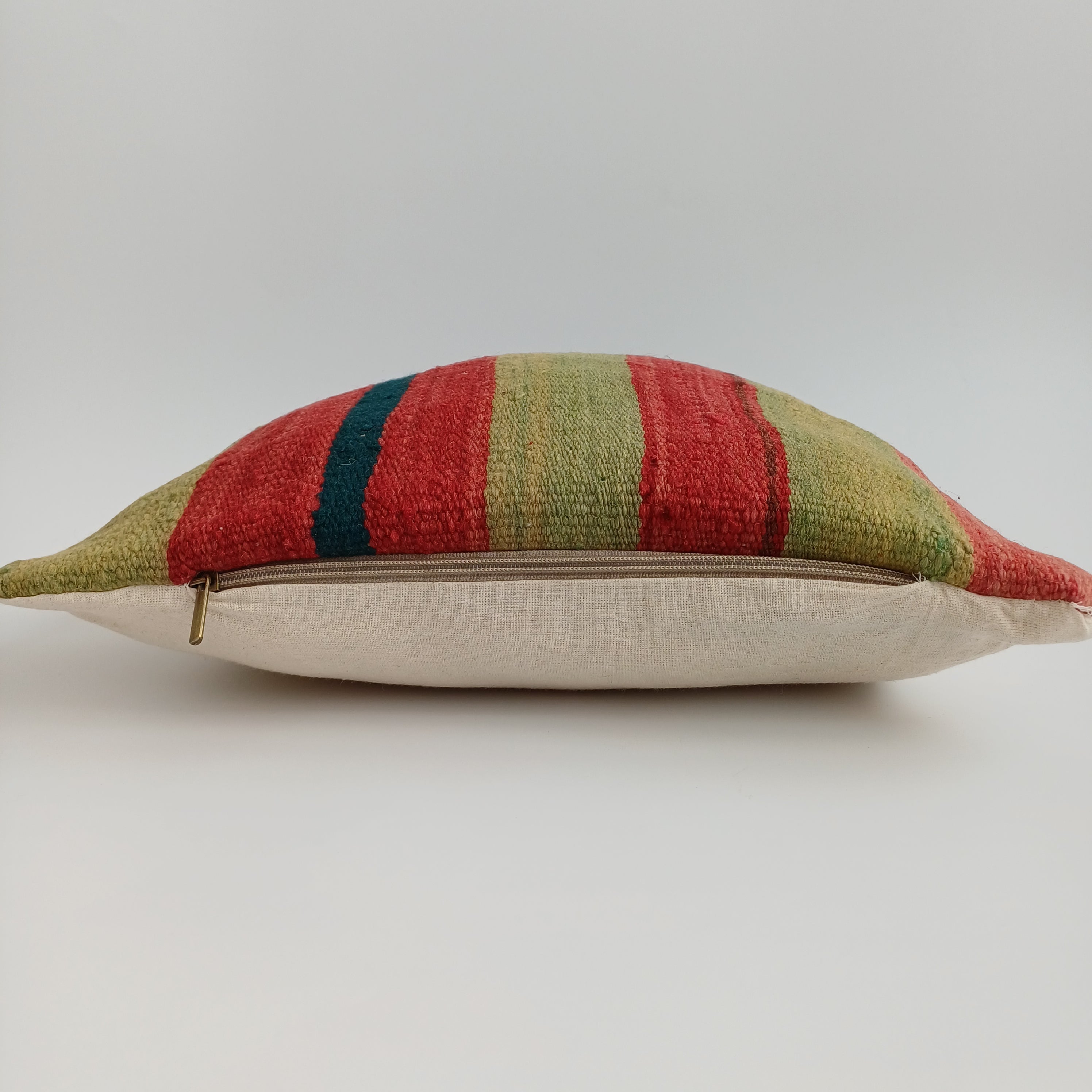 Moroccan Handmade Multicoloured Rug Cushion Cover 16''x16'' / 40x40 CM
