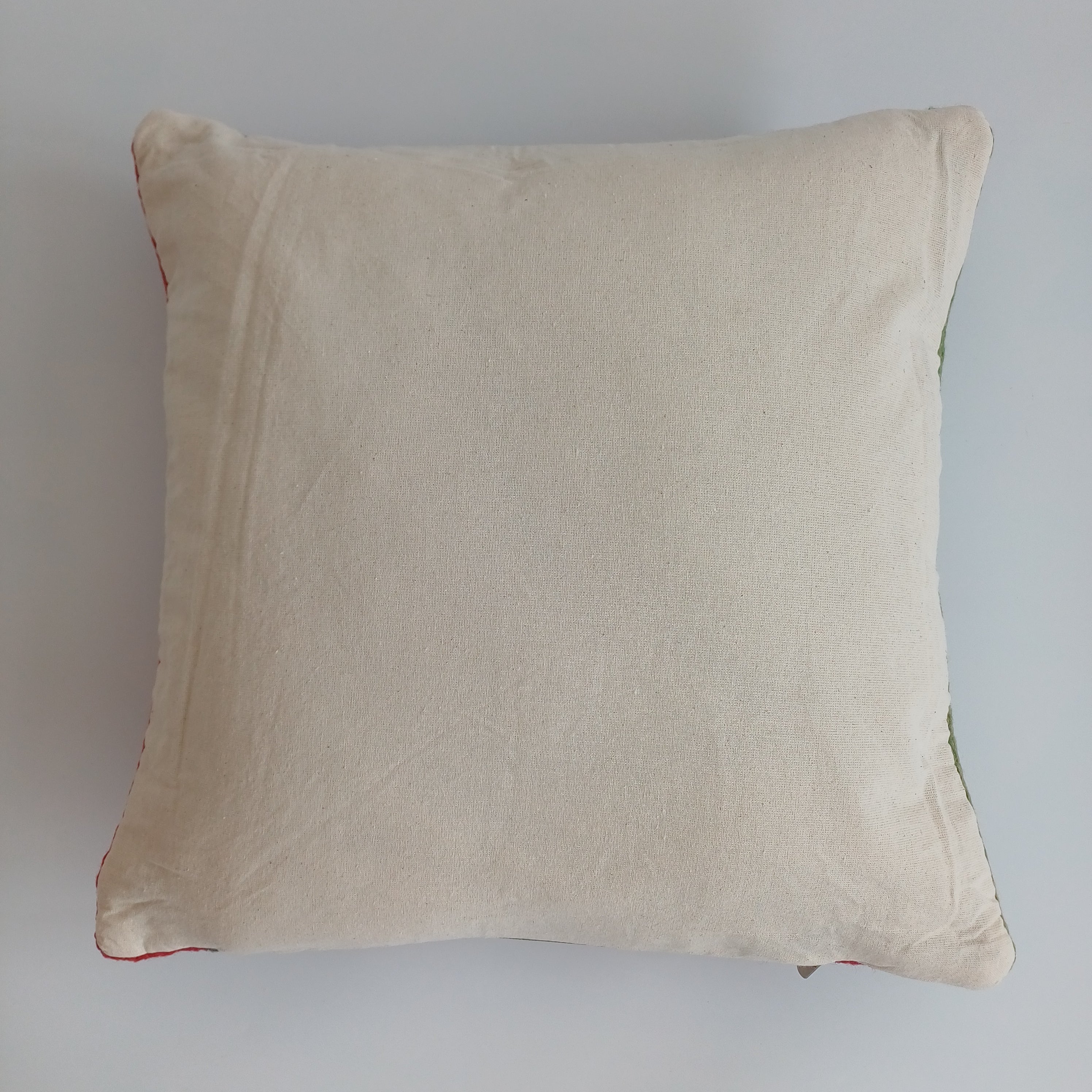 Moroccan Handmade Multicoloured Rug Cushion Cover 16''x16'' / 40x40 CM