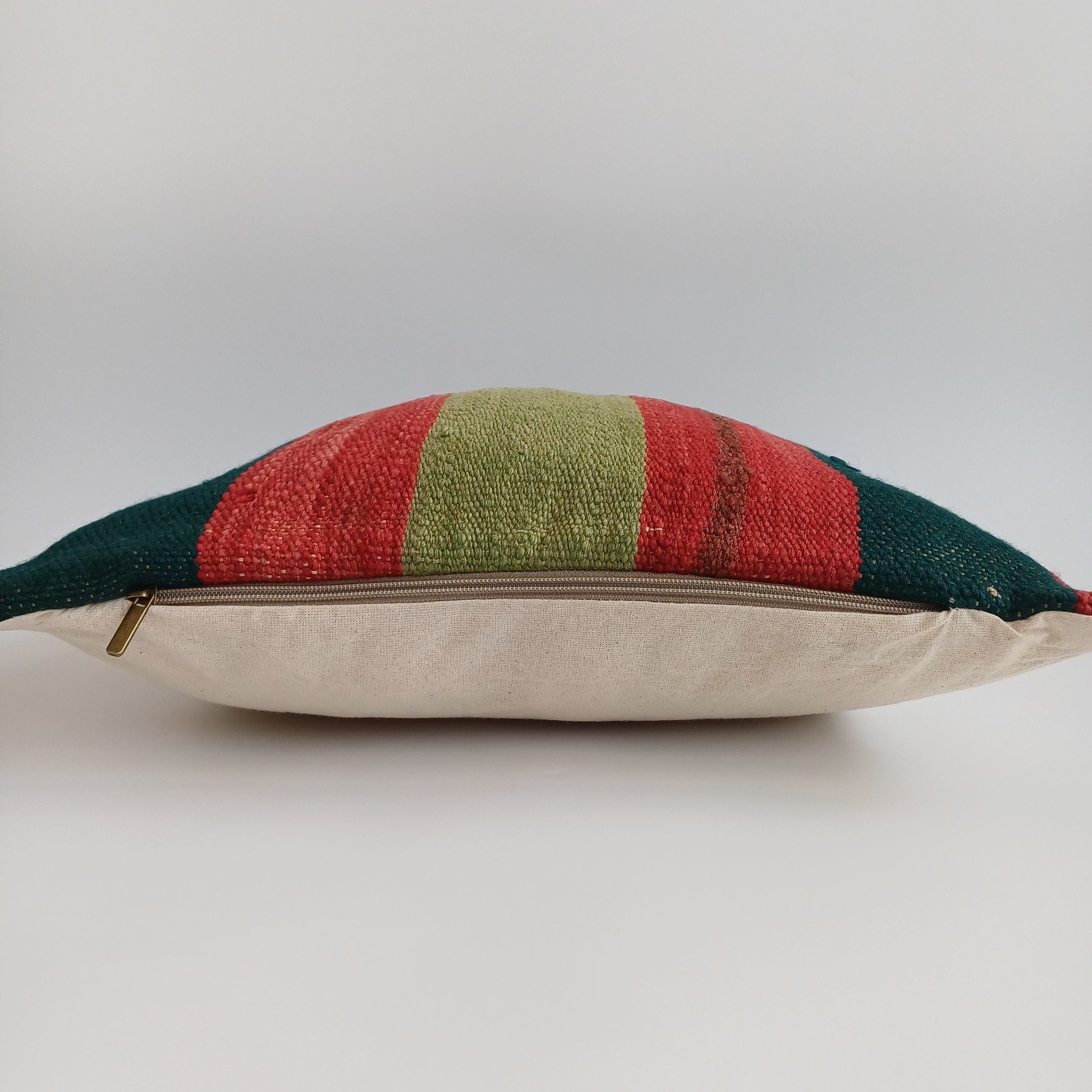 Moroccan Handmade Multicoloured Rug Cushion Cover 16''x16'' / 40x40 CM