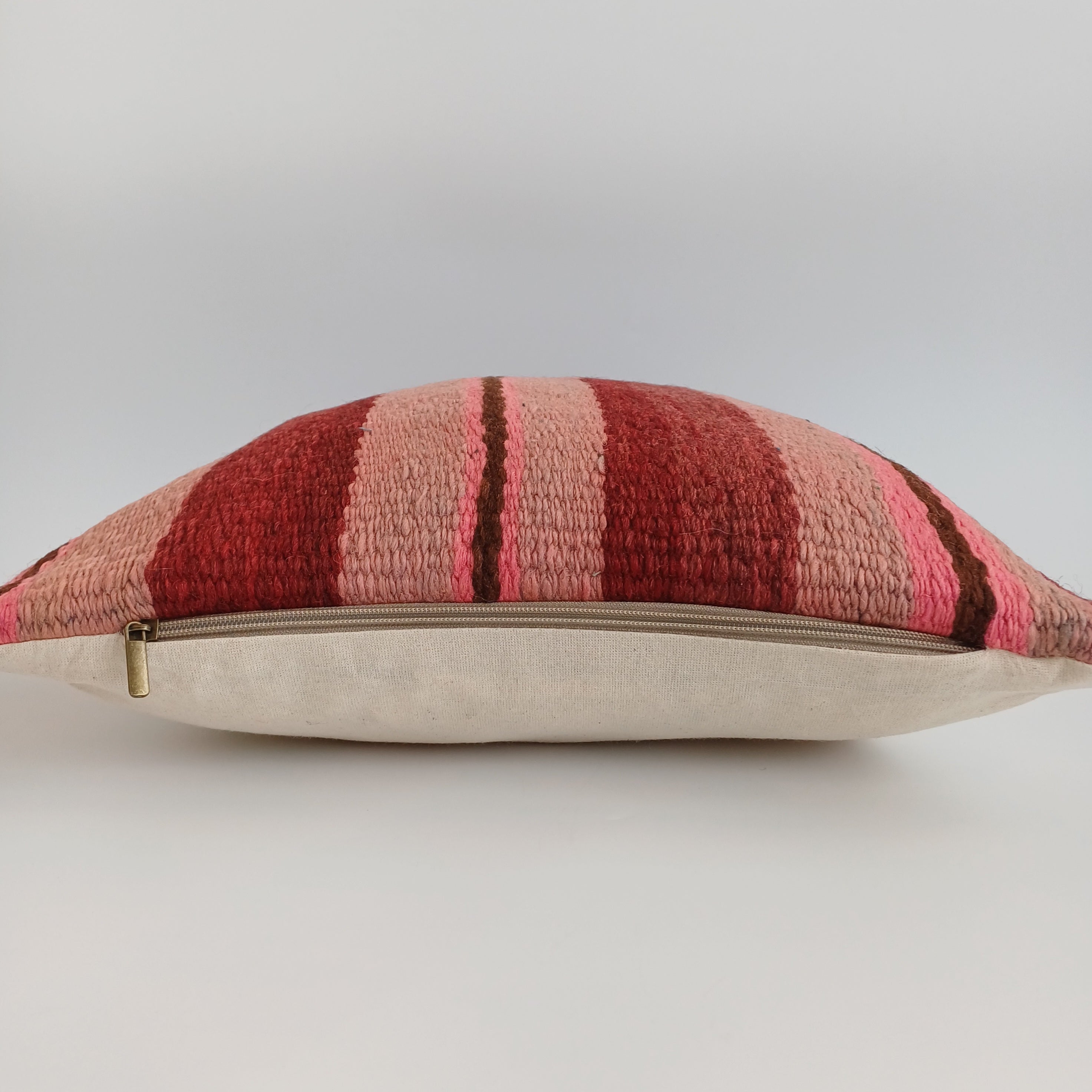 Moroccan Handmade Multicoloured Rug Cushion Cover 16''x16'' / 40x40 CM