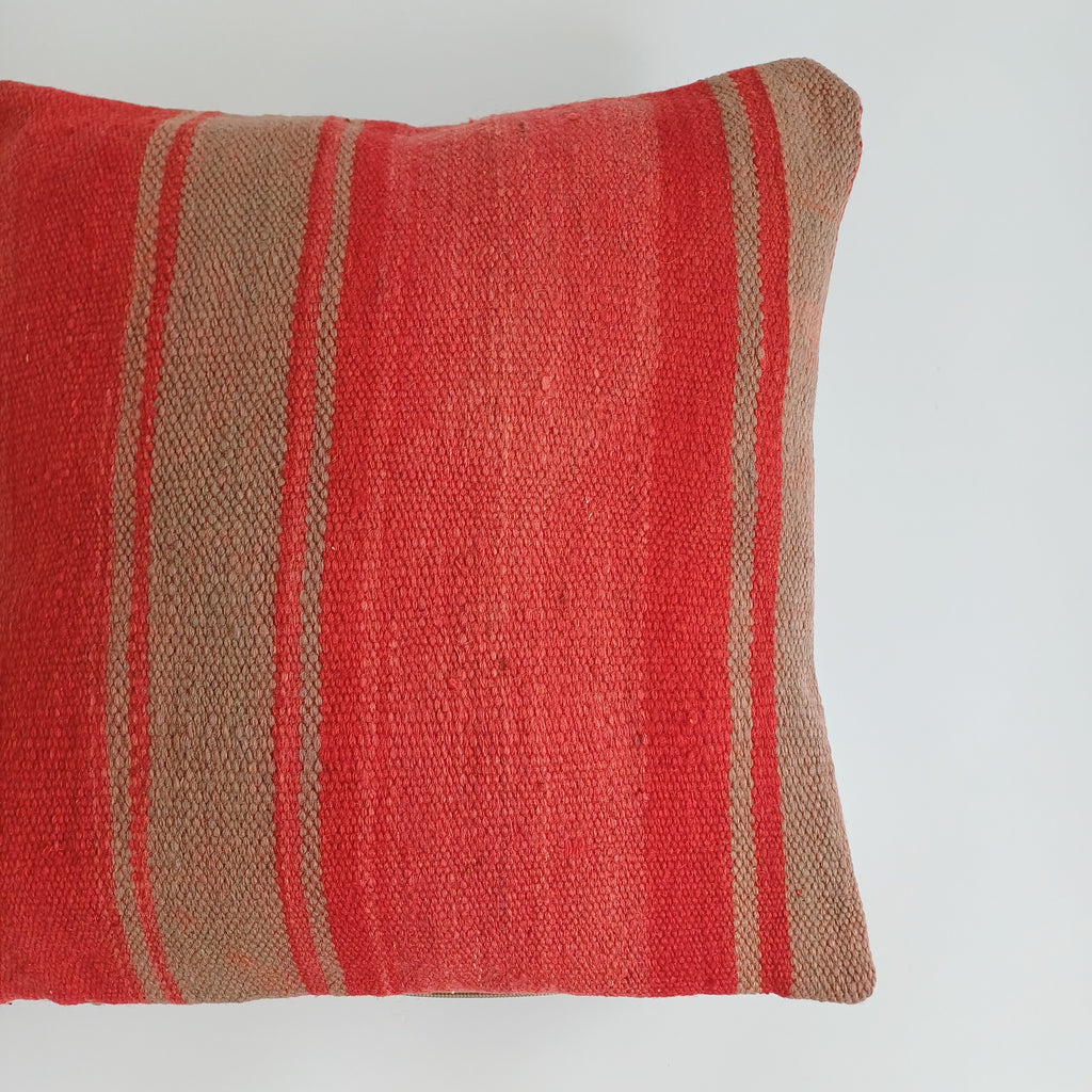 Moroccan Handmade Multicoloured Rug Cushion Cover 16''x16'' / 40x40 CM