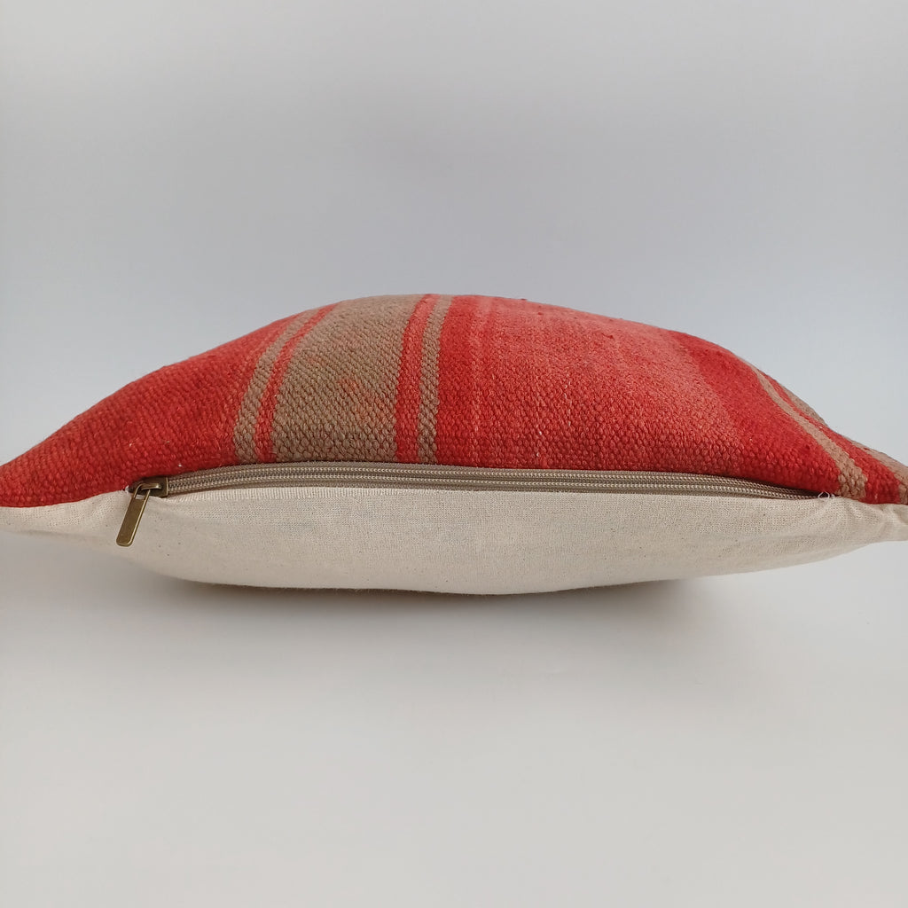 Moroccan Handmade Multicoloured Rug Cushion Cover 16''x16'' / 40x40 CM