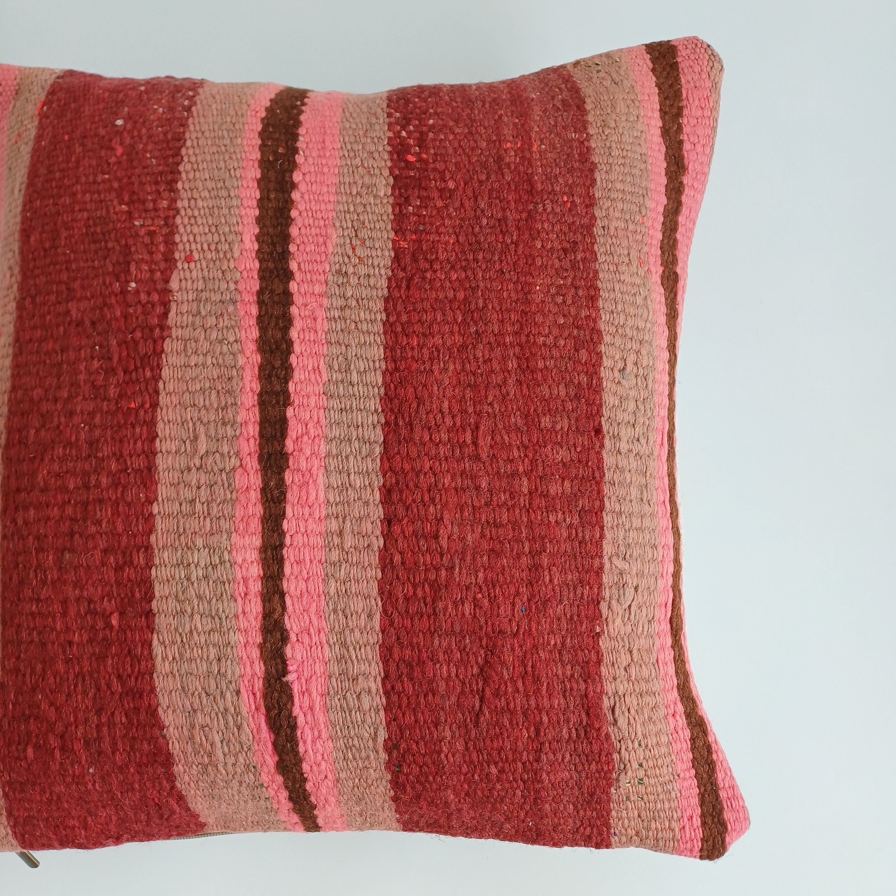 Moroccan Handmade Multicoloured Rug Cushion Cover 16''x16'' / 40x40 CM