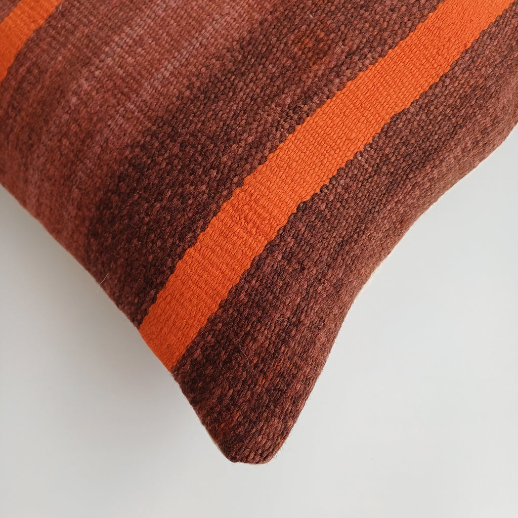 Moroccan Handmade Multicoloured Rug Cushion Cover 16''x16'' / 40x40 CM