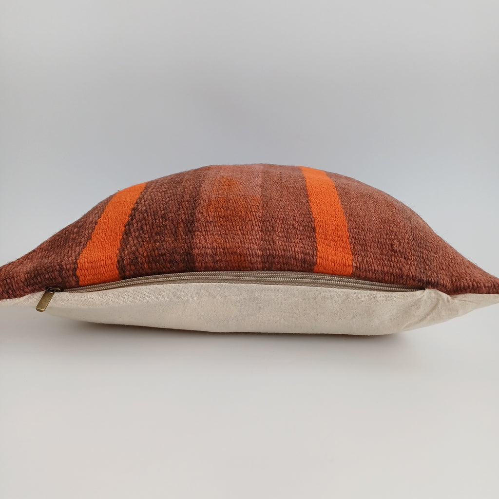Moroccan Handmade Multicoloured Rug Cushion Cover 16''x16'' / 40x40 CM