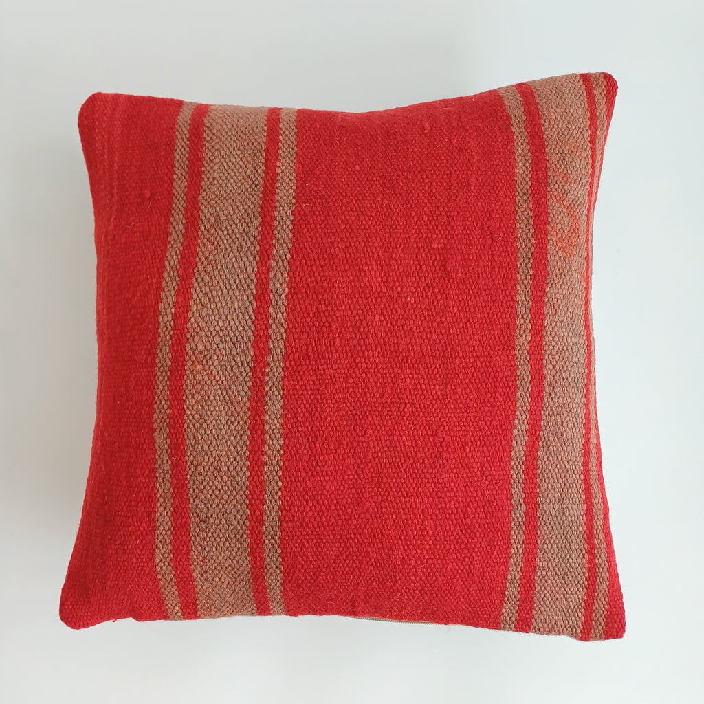 Moroccan Handmade Multicoloured Rug Cushion Cover 16''x16'' / 40x40 CM