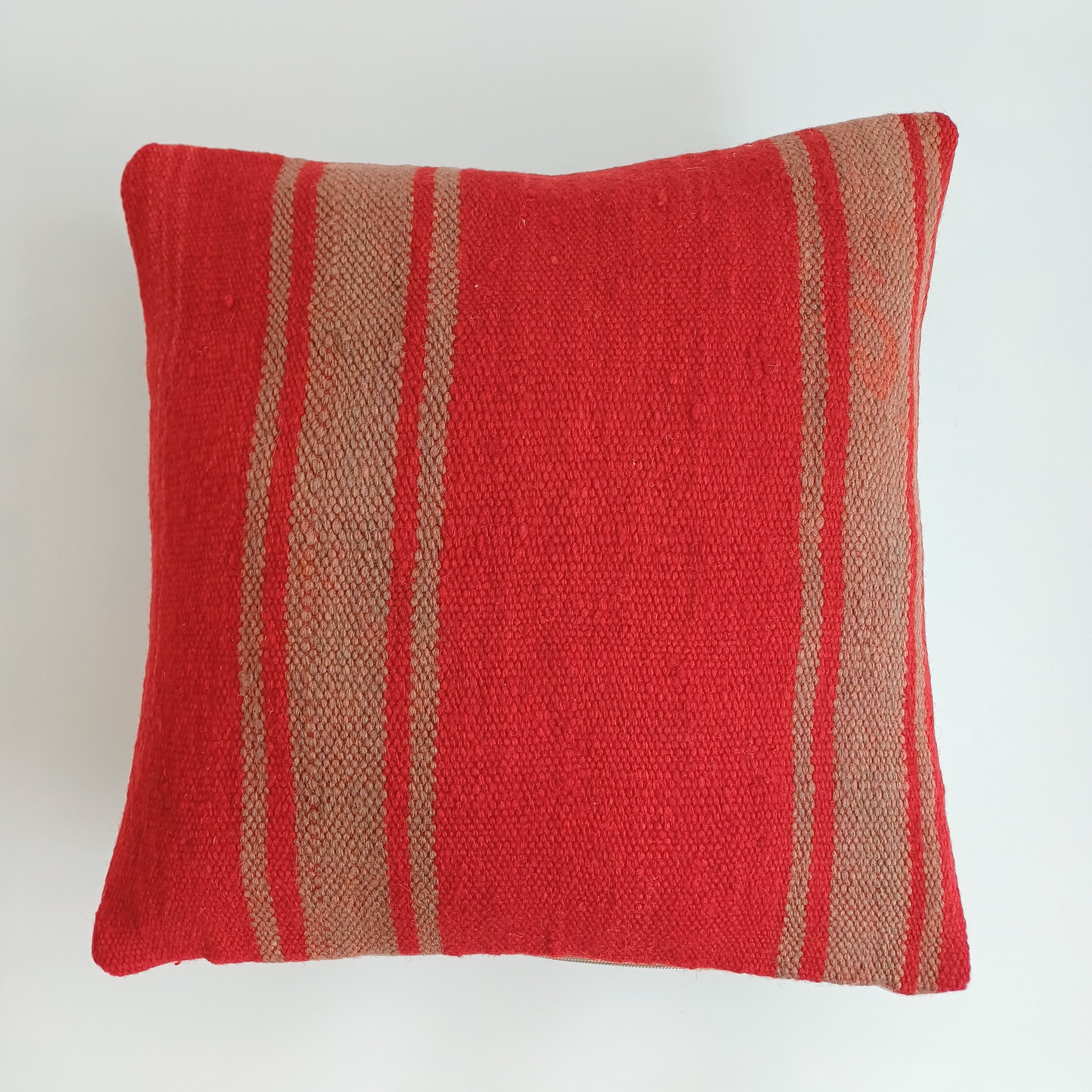 Moroccan Handmade Multicoloured Rug Cushion Cover 16''x16'' / 40x40 CM