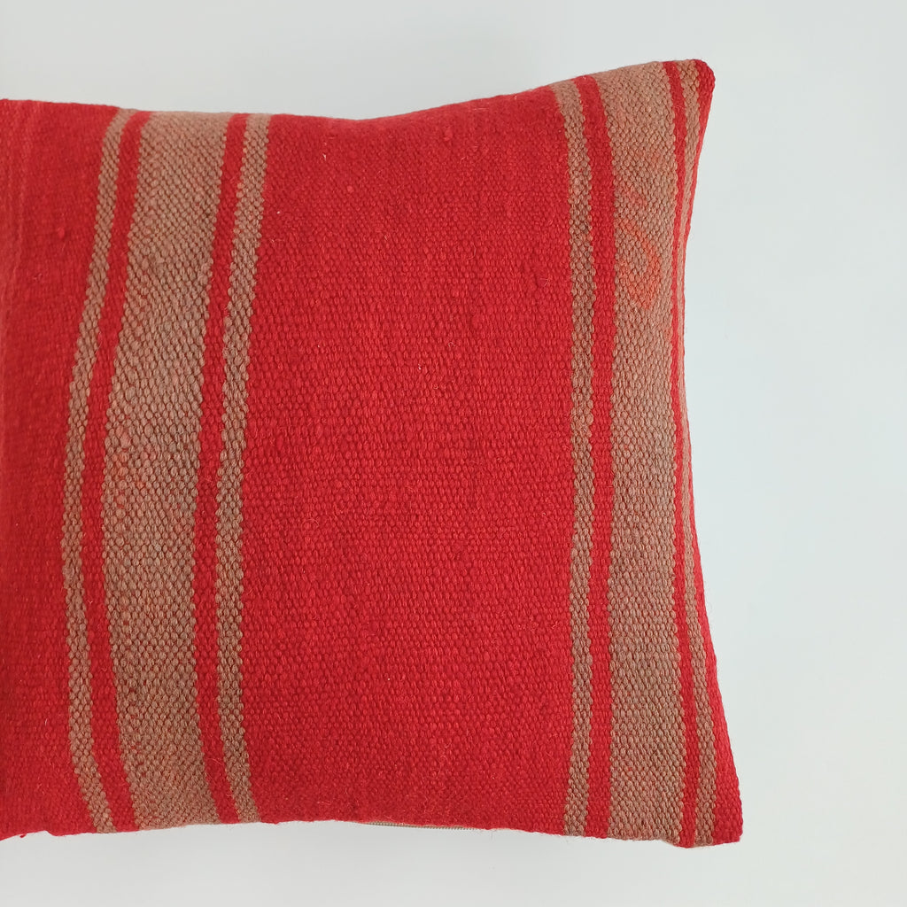 Moroccan Handmade Multicoloured Rug Cushion Cover 16''x16'' / 40x40 CM