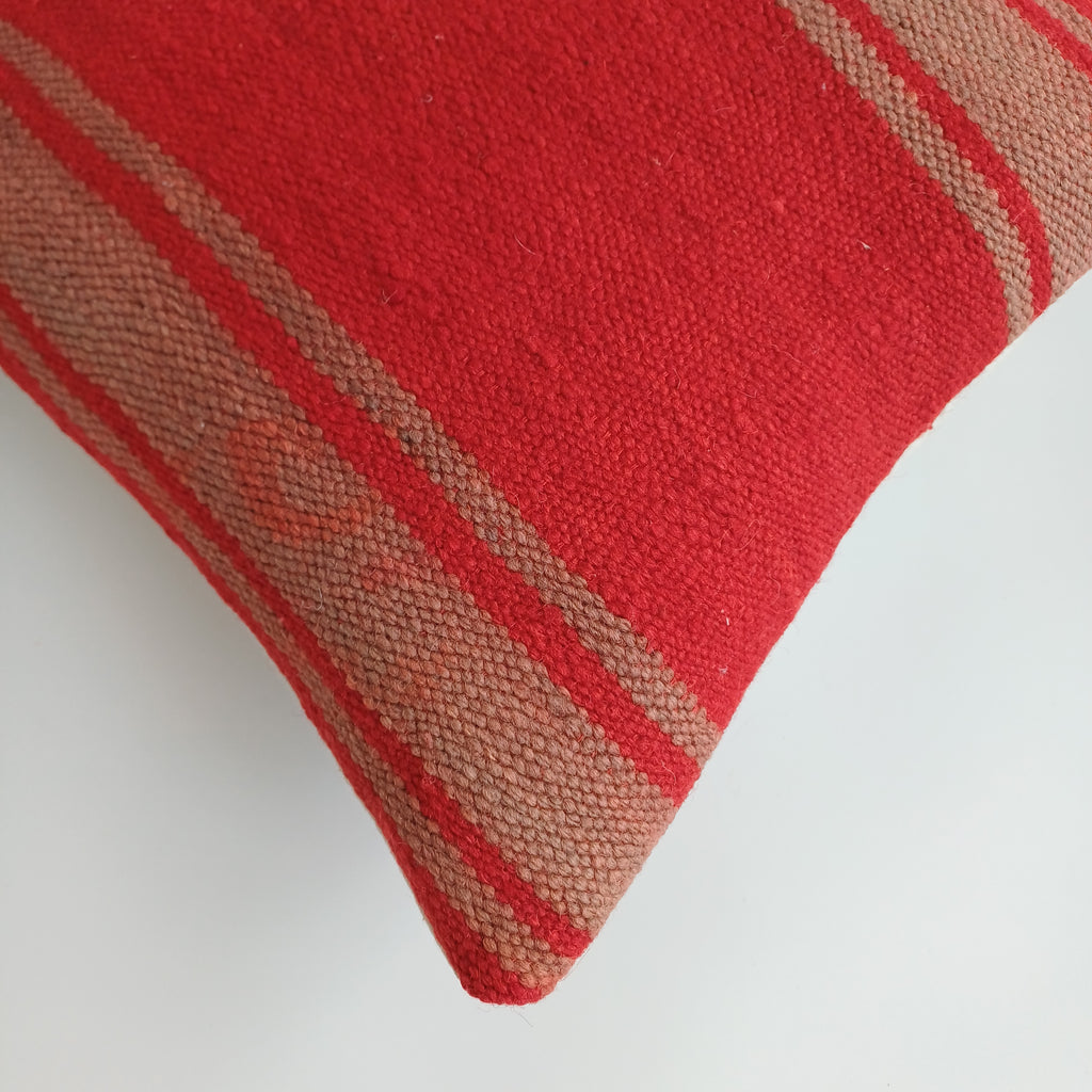 Moroccan Handmade Multicoloured Rug Cushion Cover 16''x16'' / 40x40 CM