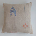 Moroccan Handmade Oatmeal Cactus Silk Cushion Cover 16''x16'' / 40x40 CM