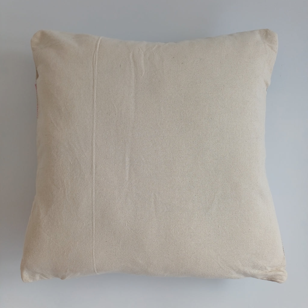 Moroccan Handmade Oatmeal Cactus Silk Cushion Cover 16''x16'' / 40x40 CM