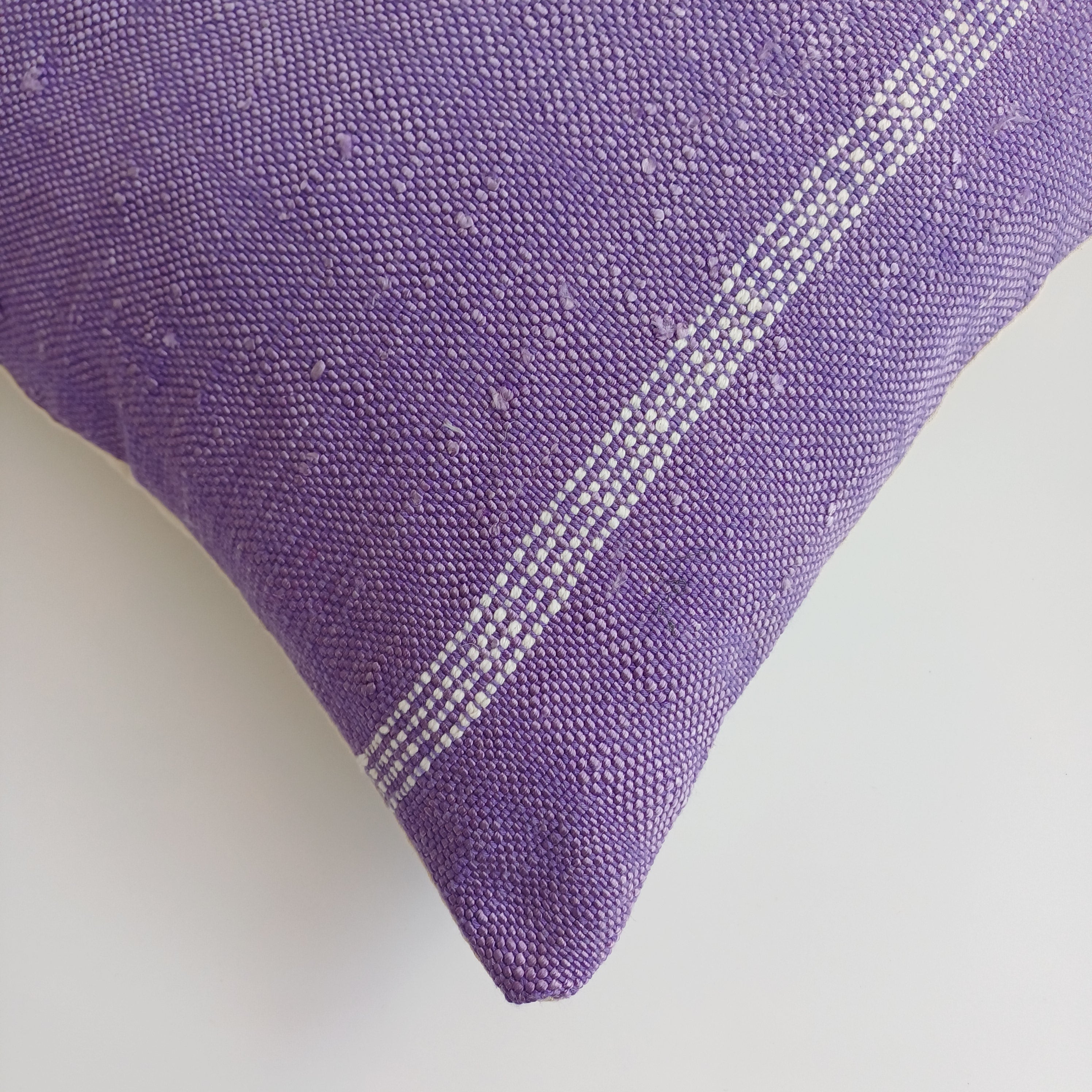 Moroccan Handmade Purple Cactus Silk Cushion Cover 16''x16'' / 40x40 CM