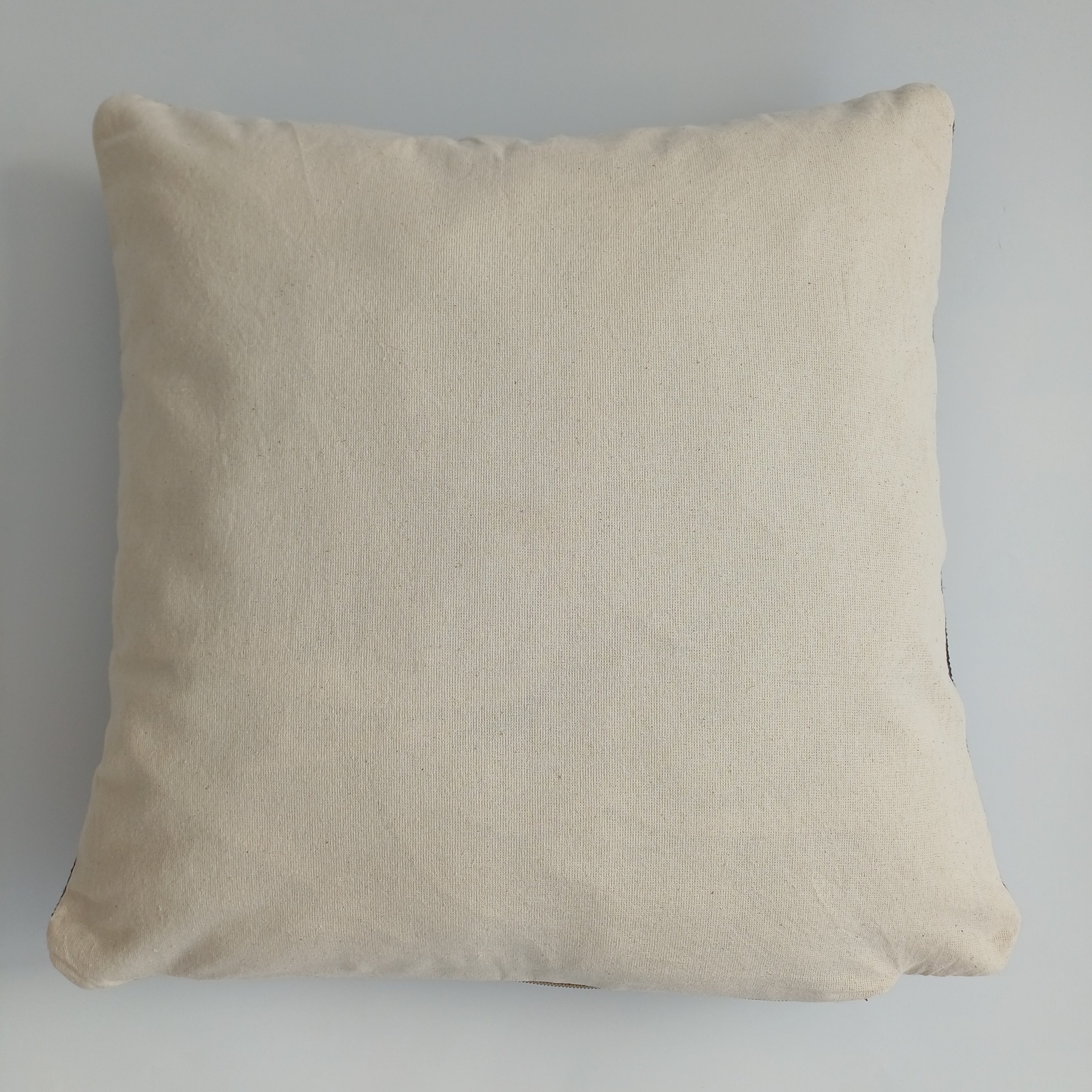 Moroccan Handmade Brown Cactus Silk Cushion Cover 16''x16'' / 40x40 CM