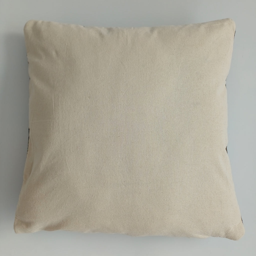 Moroccan Handmade Brown Cactus Silk Cushion Cover 16''x16'' / 40x40 CM