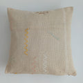 Moroccan Handmade Oatmeal Cactus Silk Cushion Cover 16''x16'' / 40x40 CM