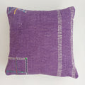 Moroccan Handmade Purple Cactus Silk Cushion Cover 16''x16'' / 40x40 CM