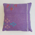 Moroccan Handmade Purple Cactus Silk Cushion Cover 16''x16'' / 40x40 CM