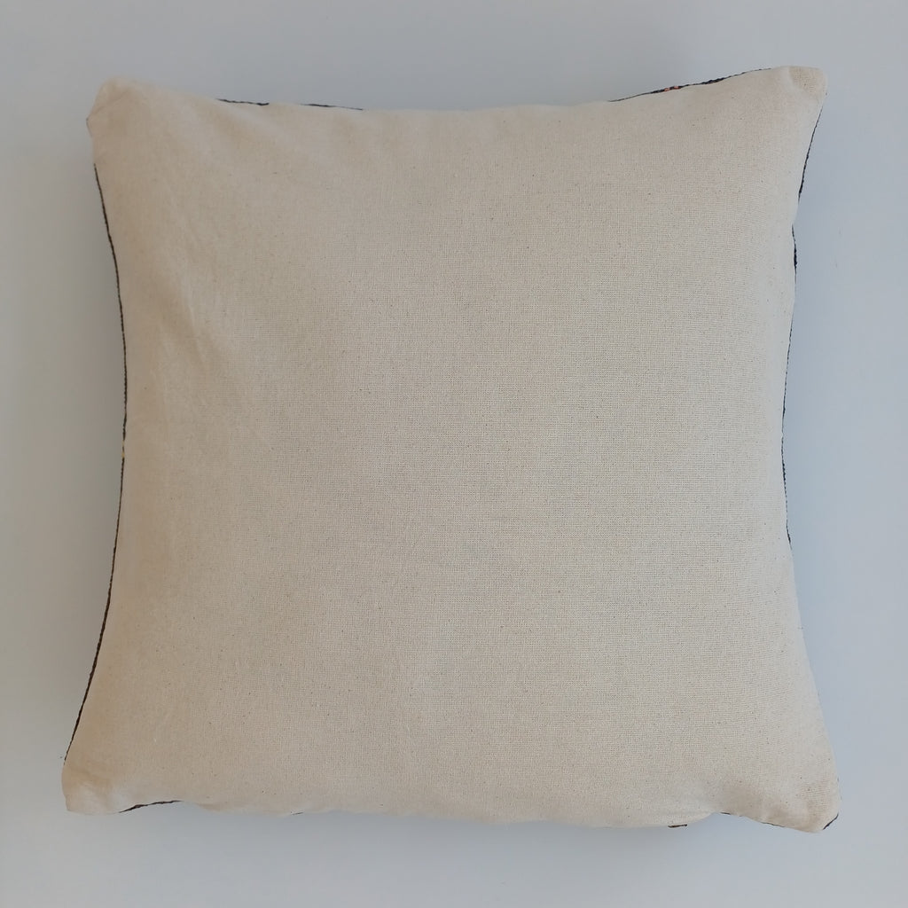 Moroccan Handmade Brown Cactus Silk Cushion Cover 16''x16'' / 40x40 CM