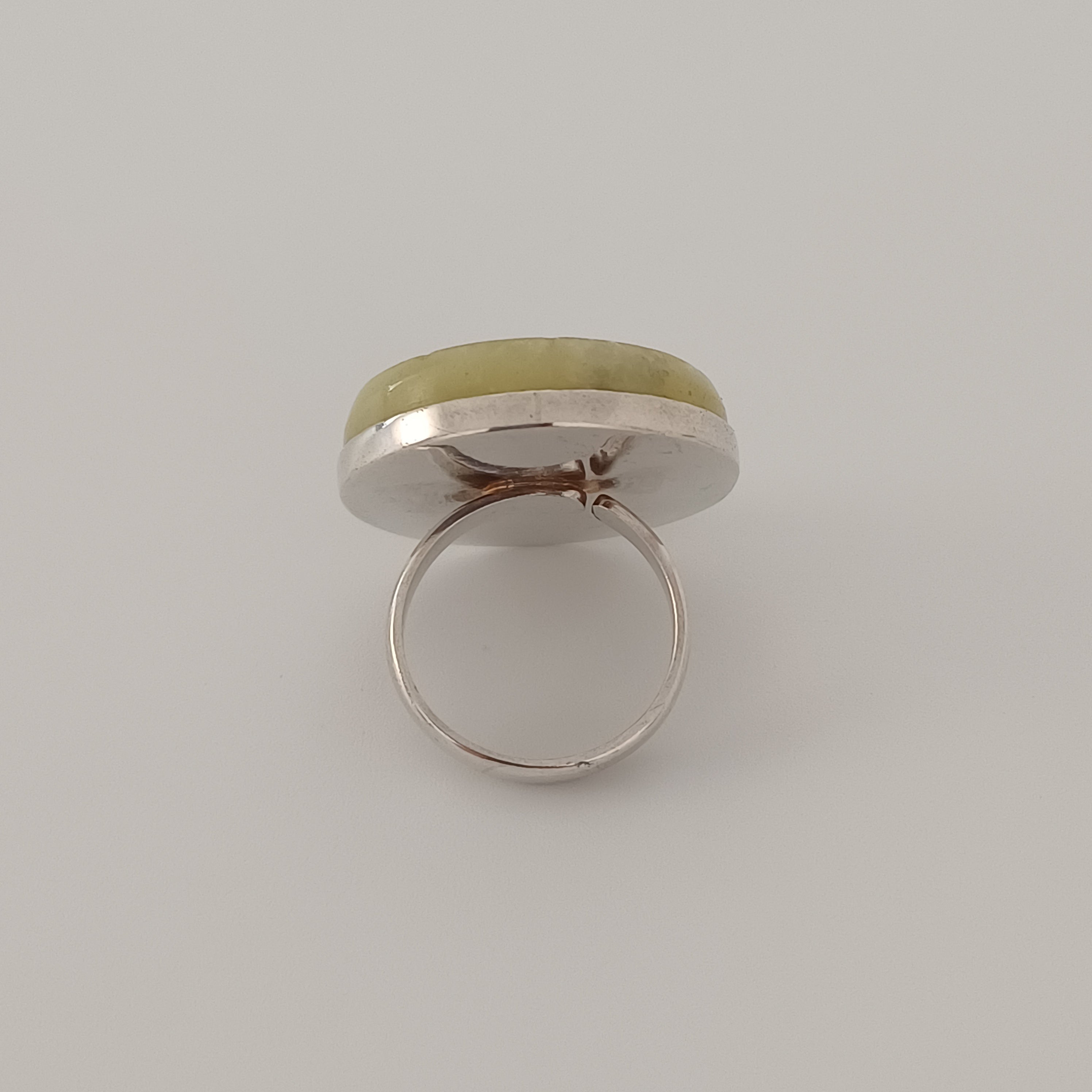 Handmade Serpentine Vintage Style Boho Gemstone Ring