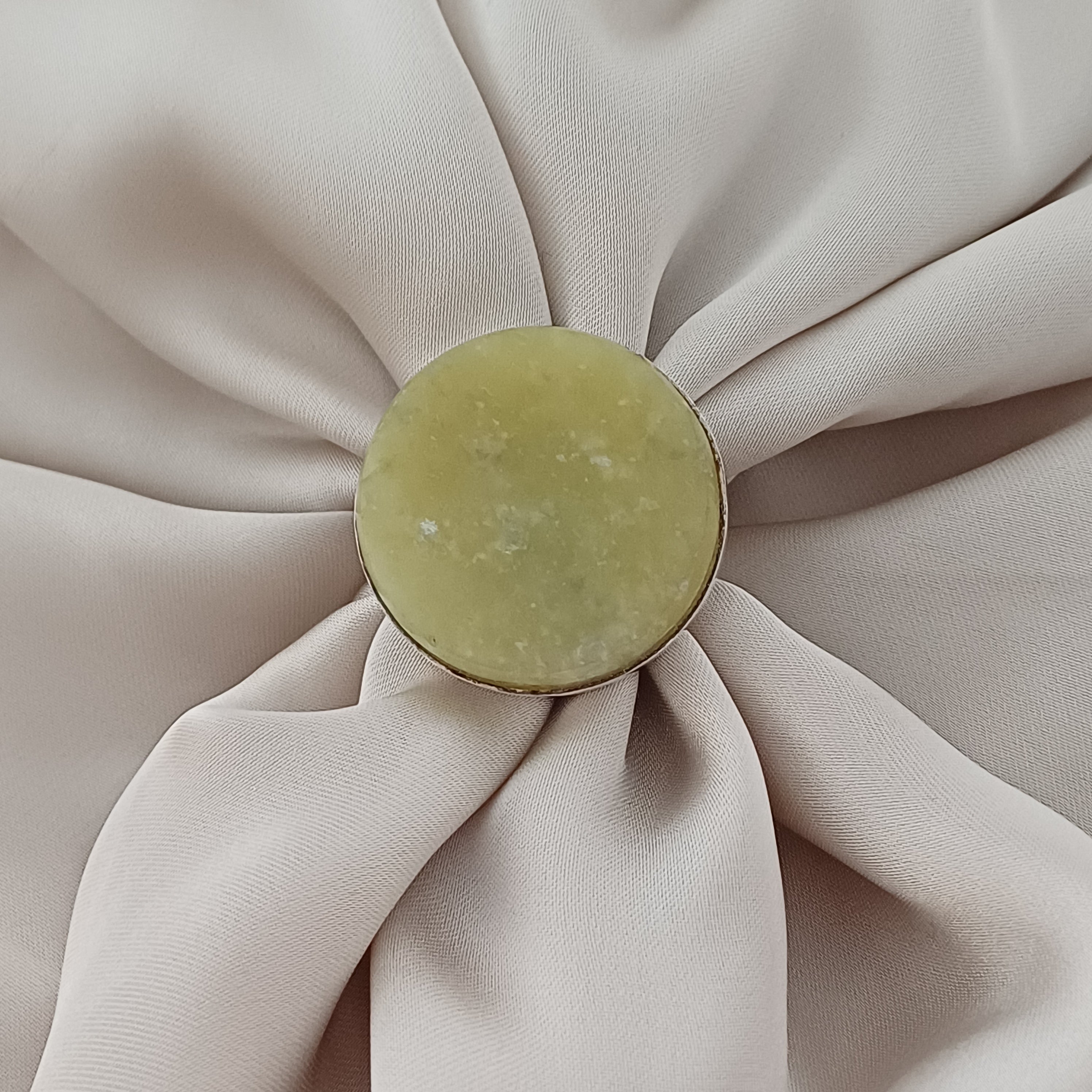 Handmade Serpentine Vintage Style Boho Gemstone Ring