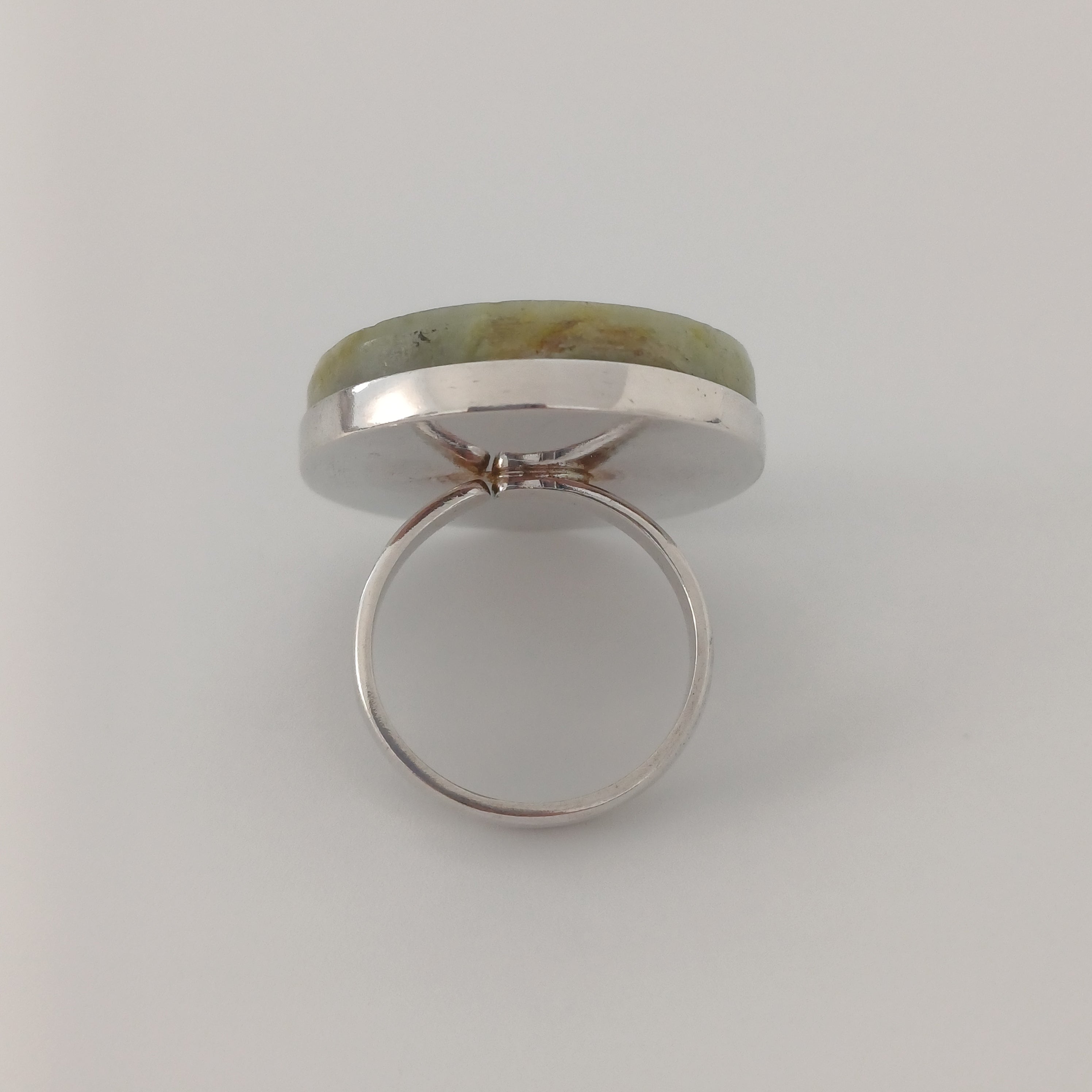 Handmade Serpentine Vintage Style Boho Gemstone Ring