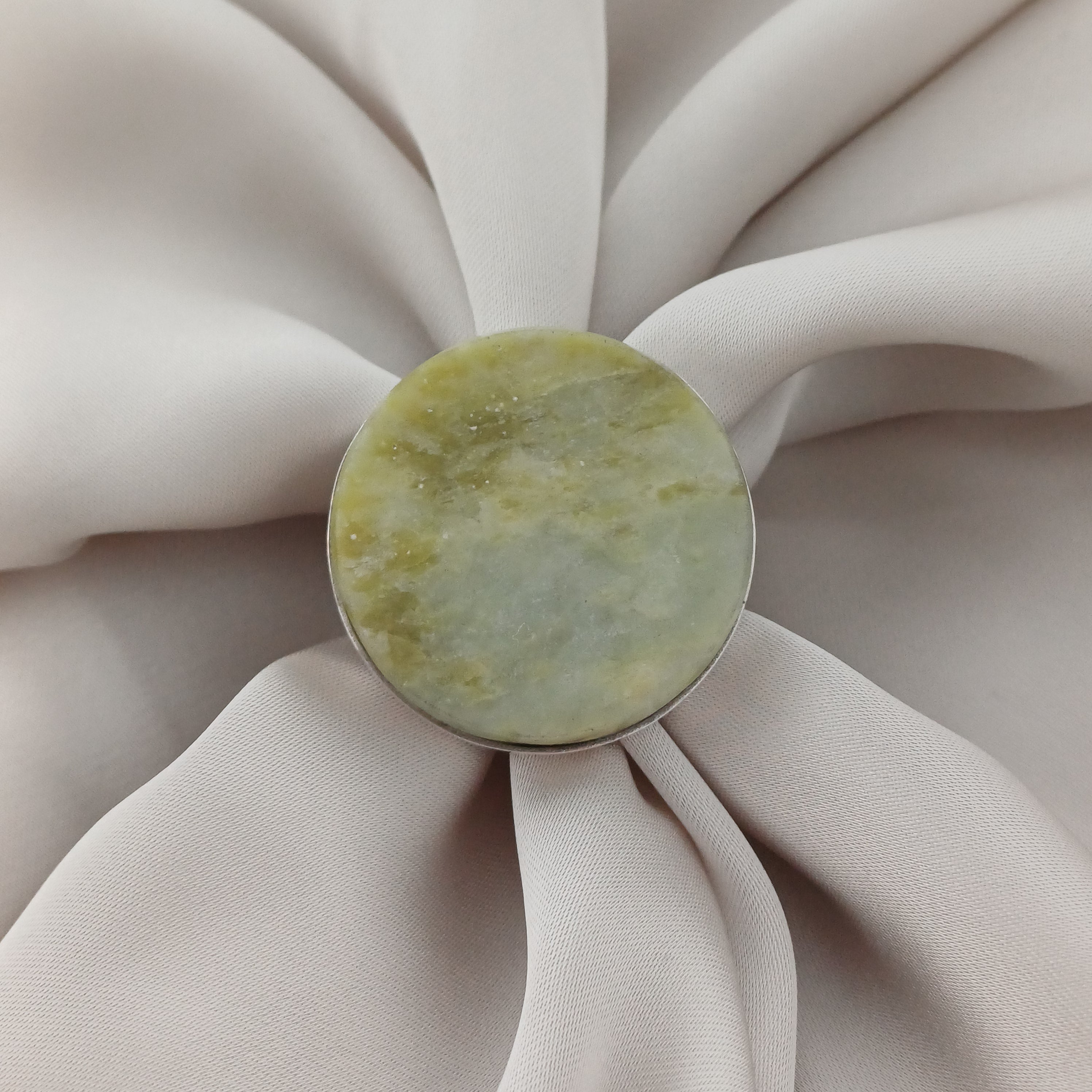Handmade Serpentine Vintage Style Boho Gemstone Ring