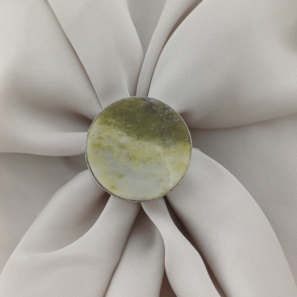 Handmade Serpentine Vintage Style Boho Gemstone Ring